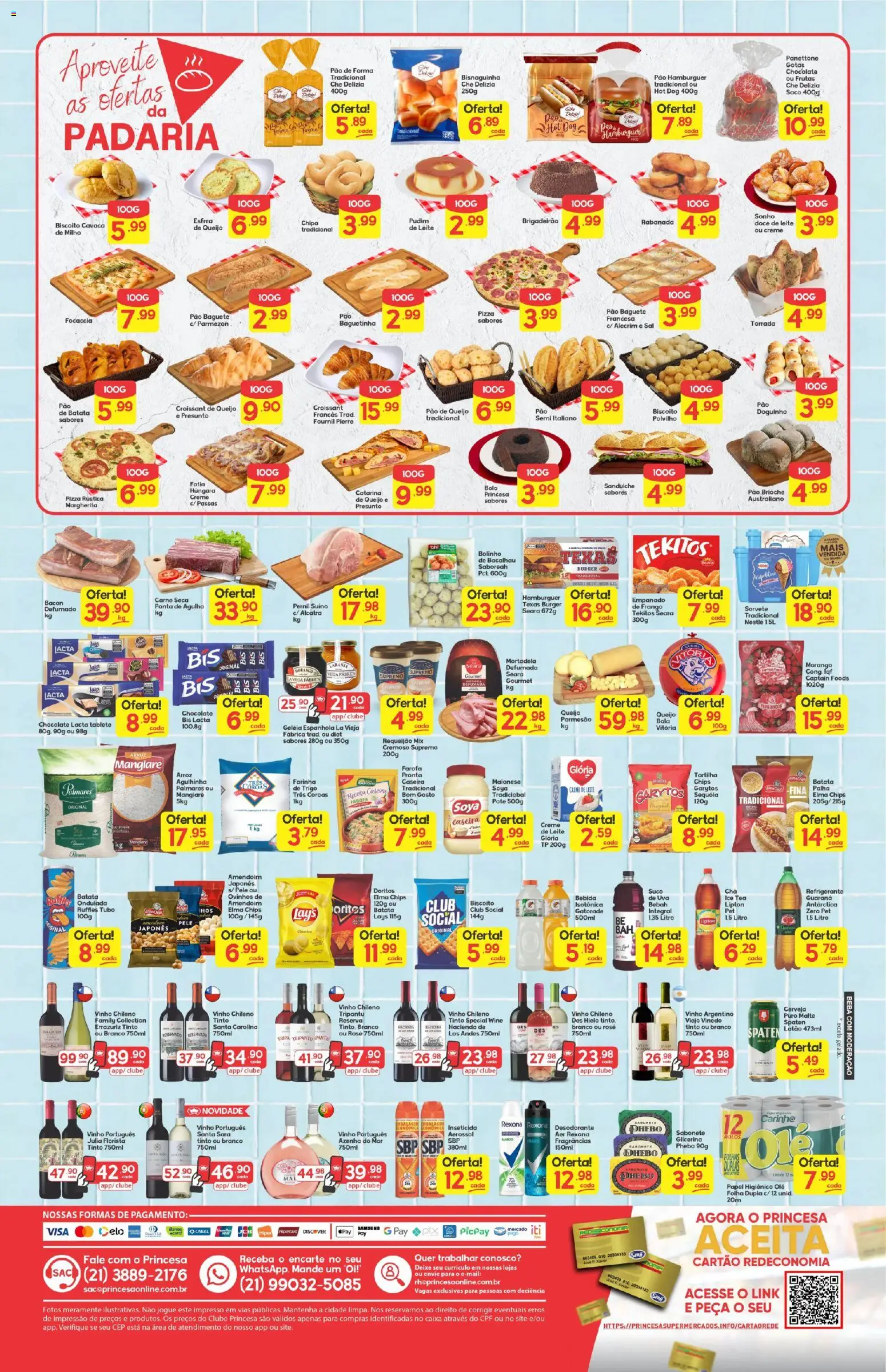 Princesa Folheto - válido de 23.10.2025 | Página: 2 | Produtos: Pernil, Pizza, Sorvete, Requeijão
