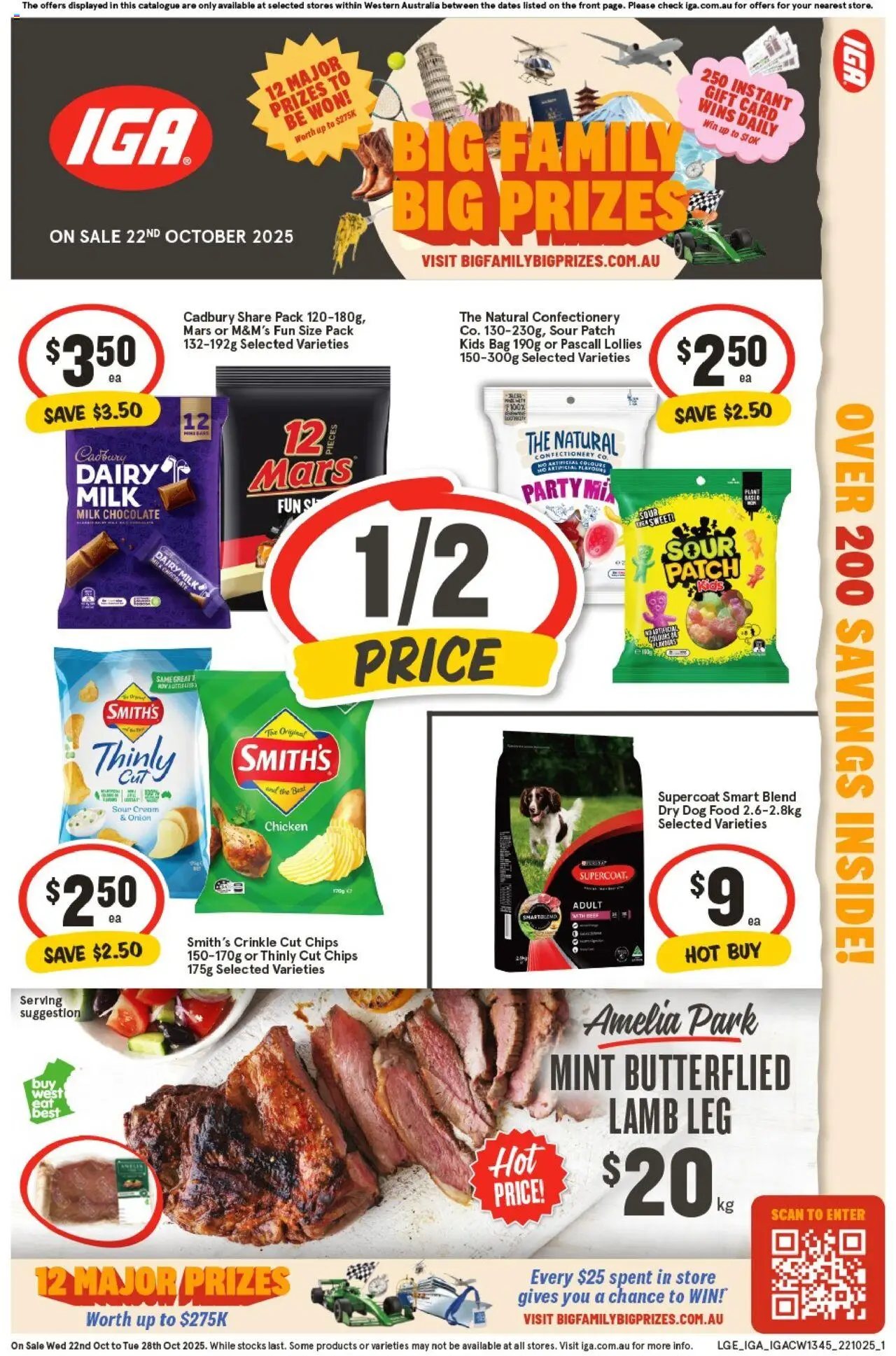 IGA catalogue - valid from 22.10.2025 | Page: 1 | Products: Milk, Chocolate, Lollies, Cream