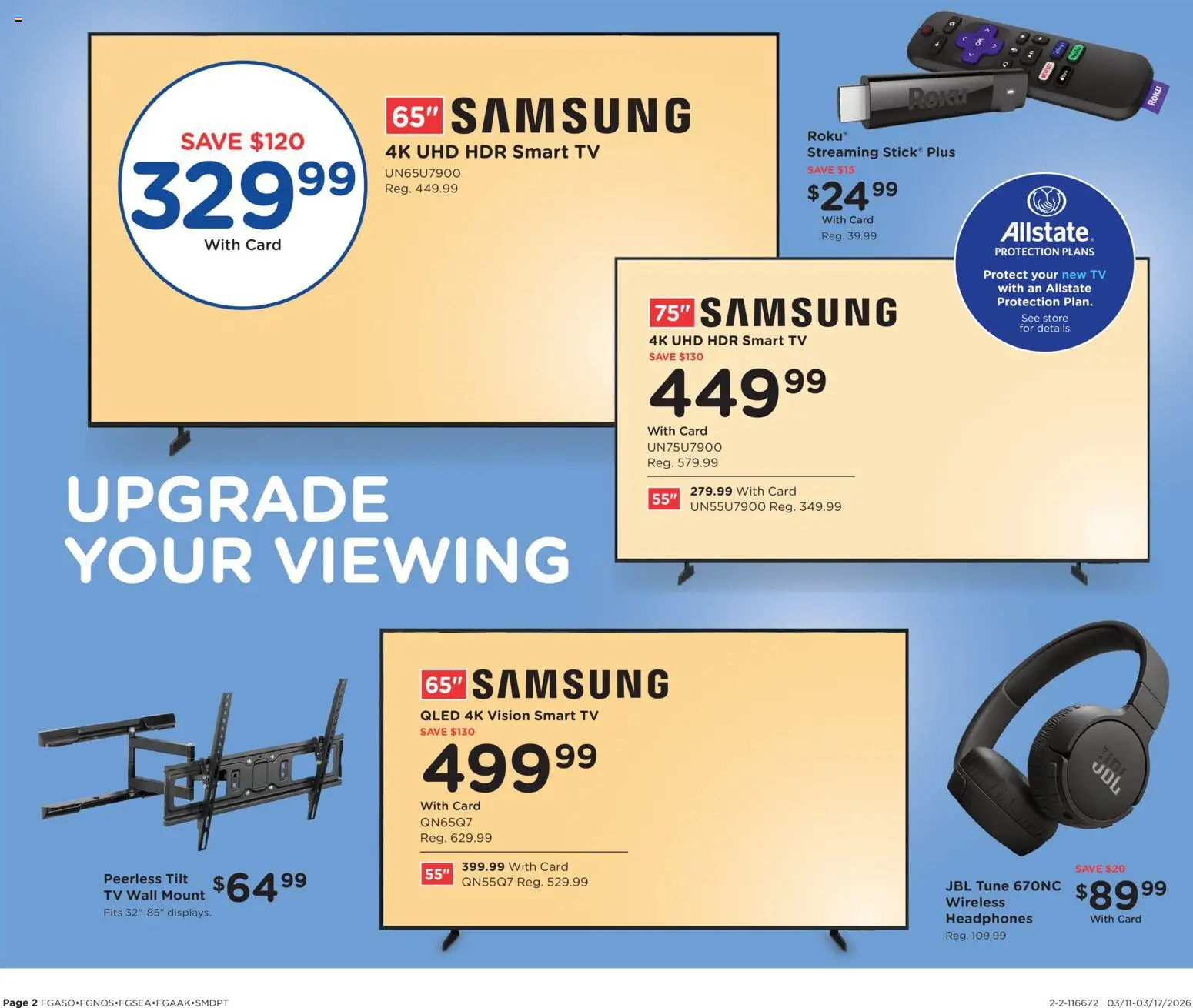 Fred Meyer Home & Apparel - valid from 11.03.2026 | Page: 2 | Products: Tv, Headphones