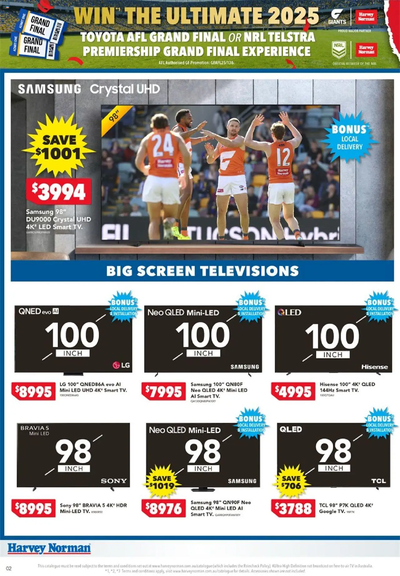 Harvey Norman catalogue - valid from 04.09.2025 | Page: 2 | Products: Accessories, Tv, Screen