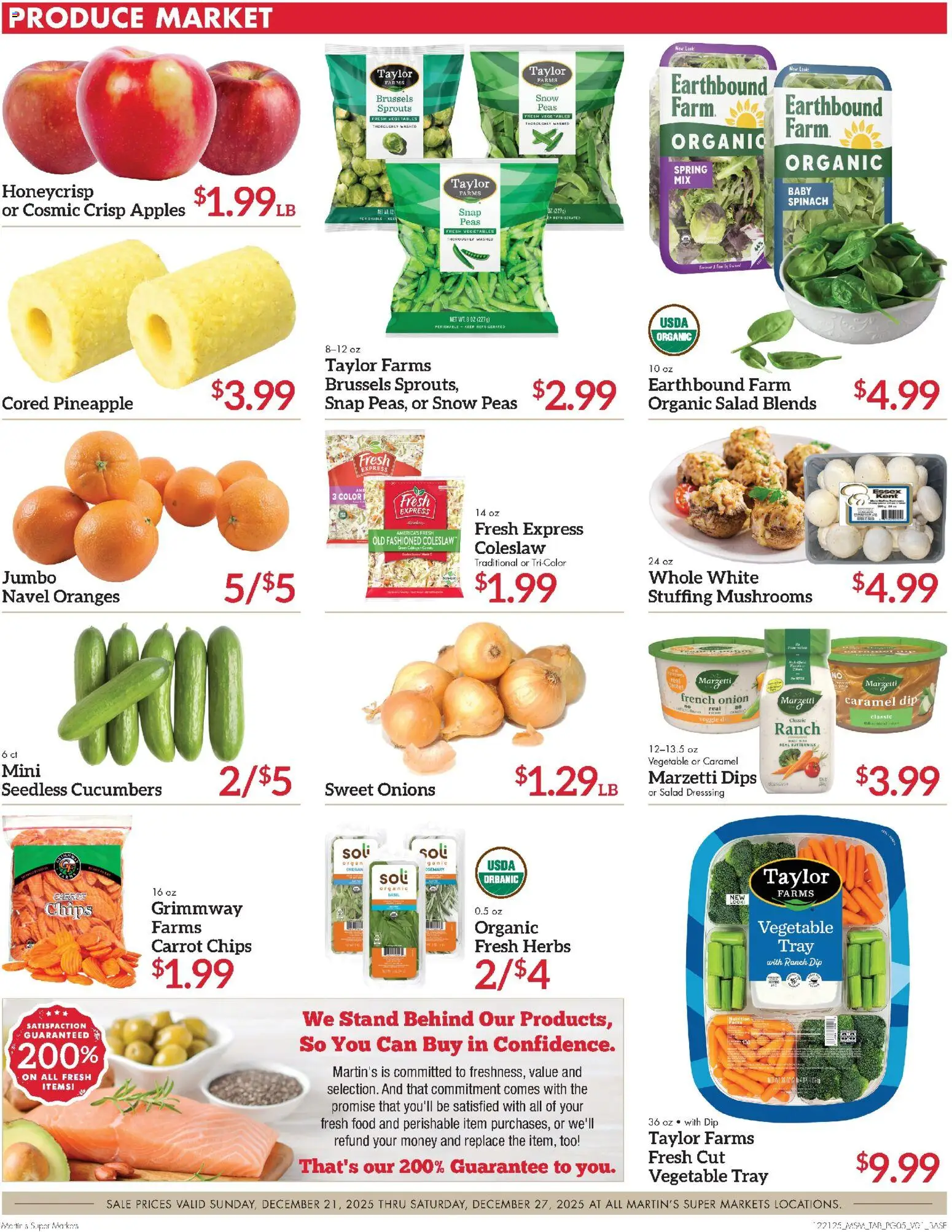 Martin’s Weekly Ad - valid from 21.12.2025 | Page: 9 | Products: Oranges, Chips, Carrot, Salad