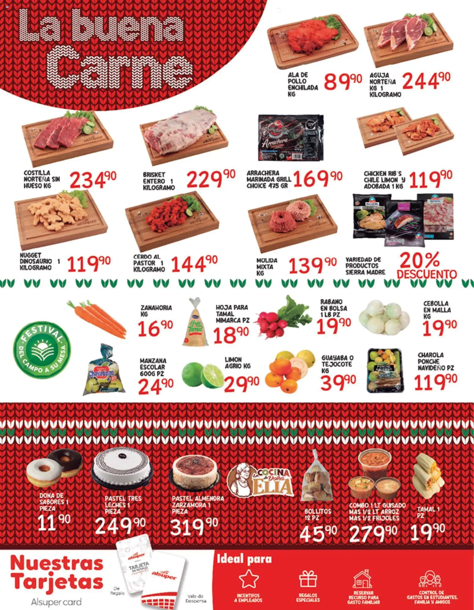 Nuevas ofertas de Alsuper válidas en toda la República Mexicana desde el 26.12.2025. ¡Encuentra las mejores ofertas en Alsuper folleto Chihuahua Estado! | Página: 6 | Productos: Pollo, Rábano, Pastel, Bowl