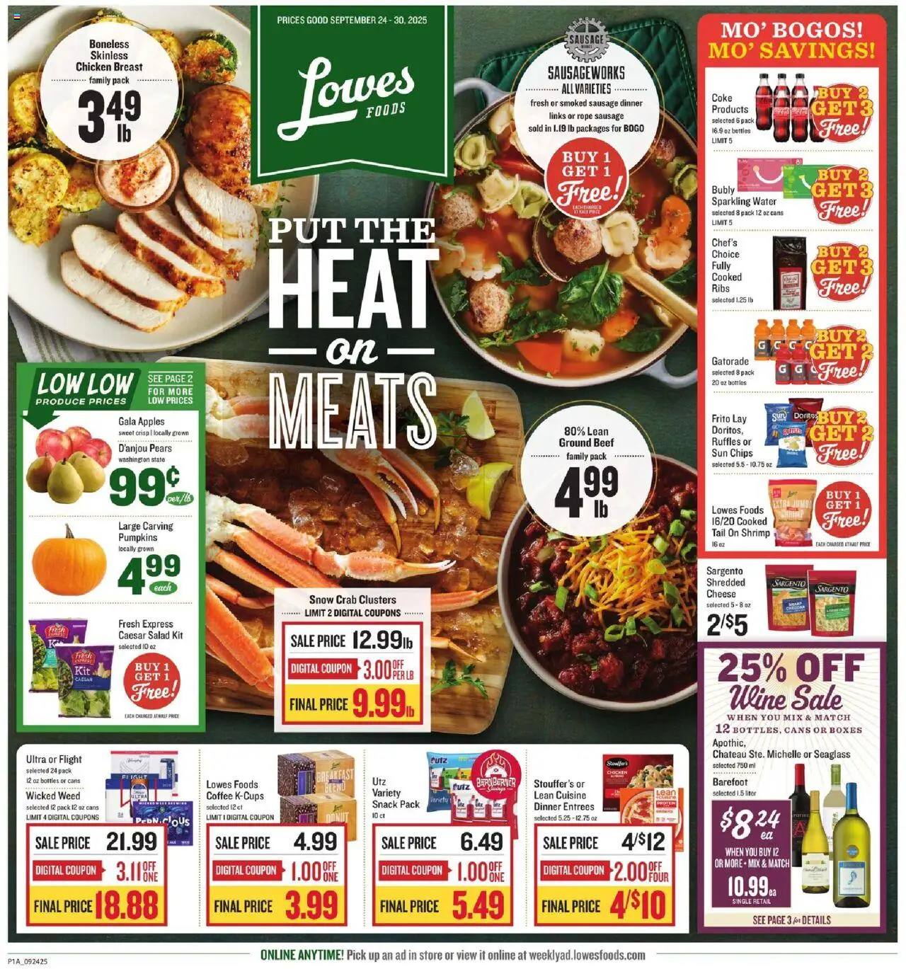 Lowes Foods Weekly Ad 09/24 09/30 2025 Sale