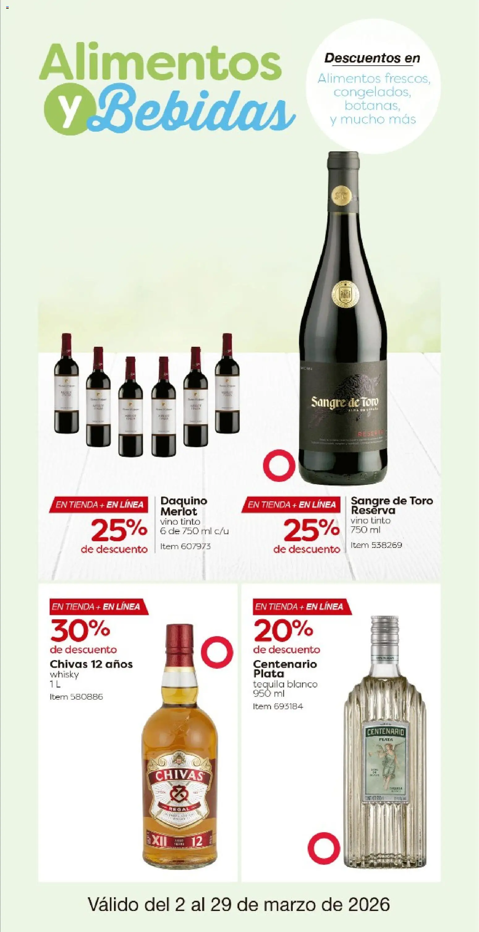 Nuevas ofertas de Costco válidas en toda la República Mexicana desde el 02.03.2026. ¡Encuentra las mejores ofertas en Costco catálogo! | Página: 21 | Productos: Tequila, Vino, Whisky