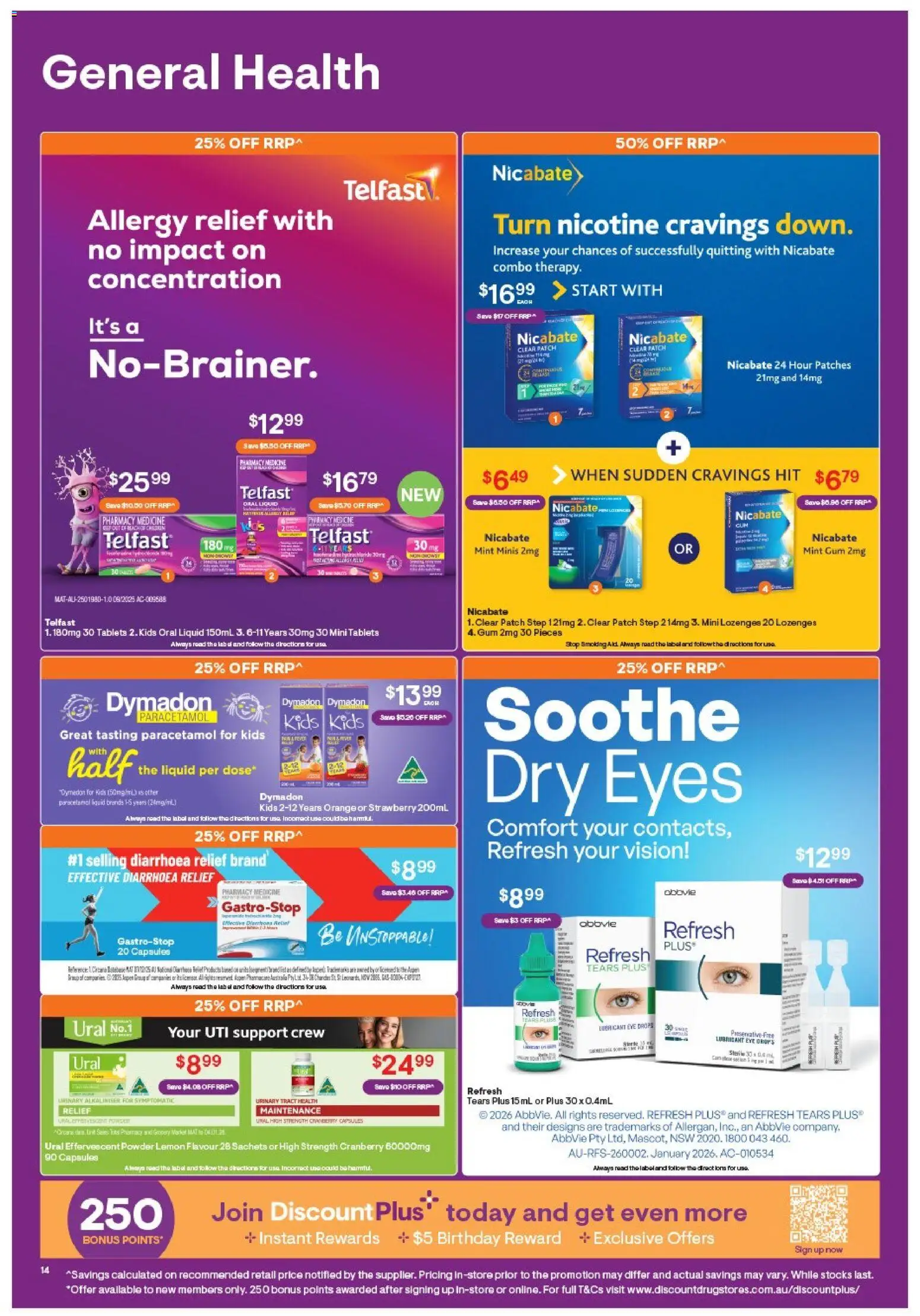Discount Drug Stores catalogue - valid from 13.04.2026 | Page: 14 | Products: Hat, Herbal, Tablets, Allergy