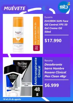 Salcobrand ofertas  │ válido desde el 18.08.2025 | Página: 2 | Productos: Protector solar, Desodorante, Antitranspirante, Crema