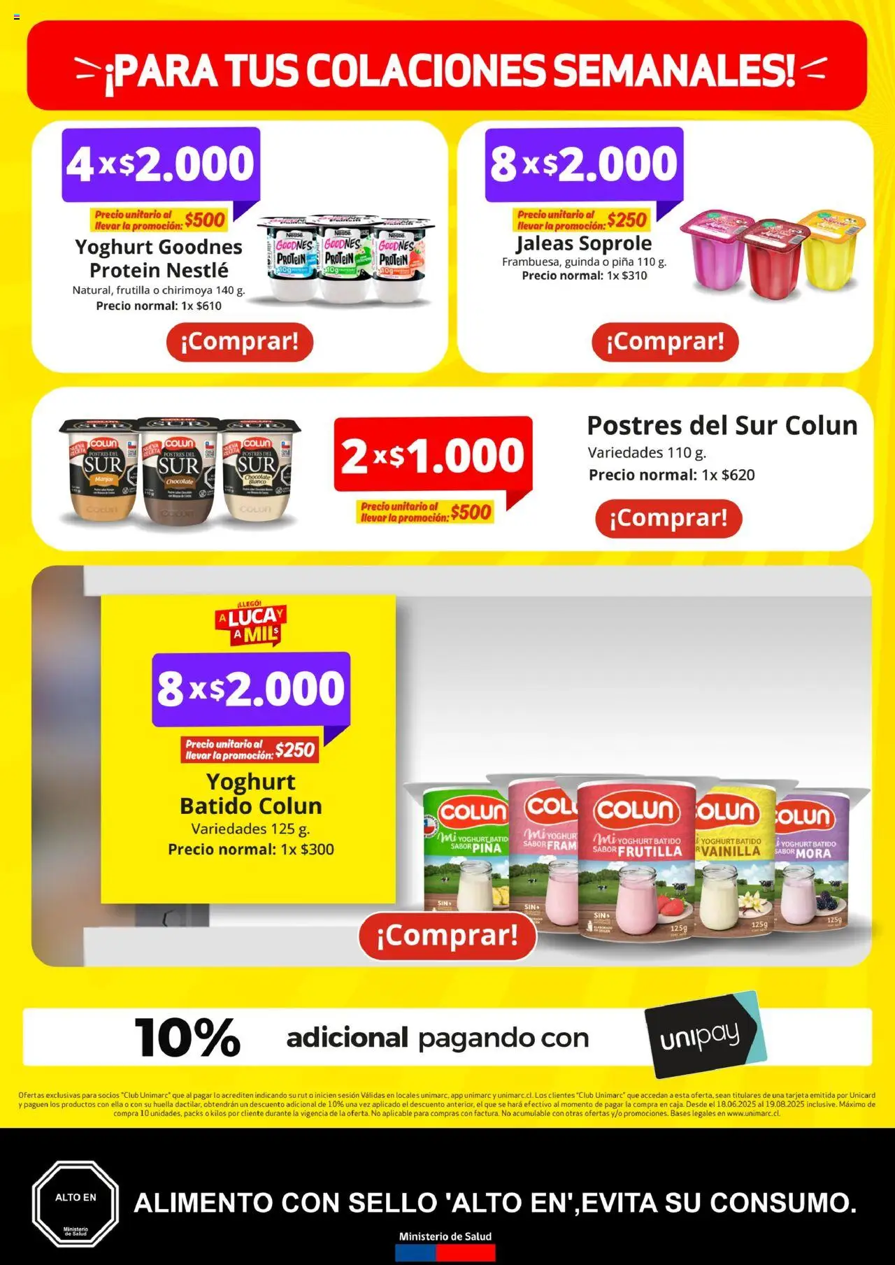 Unimarc ofertas  │ válido desde el 18.06.2025 | Página: 2 | Productos: Banco, Chocolate, Frutilla, Piña