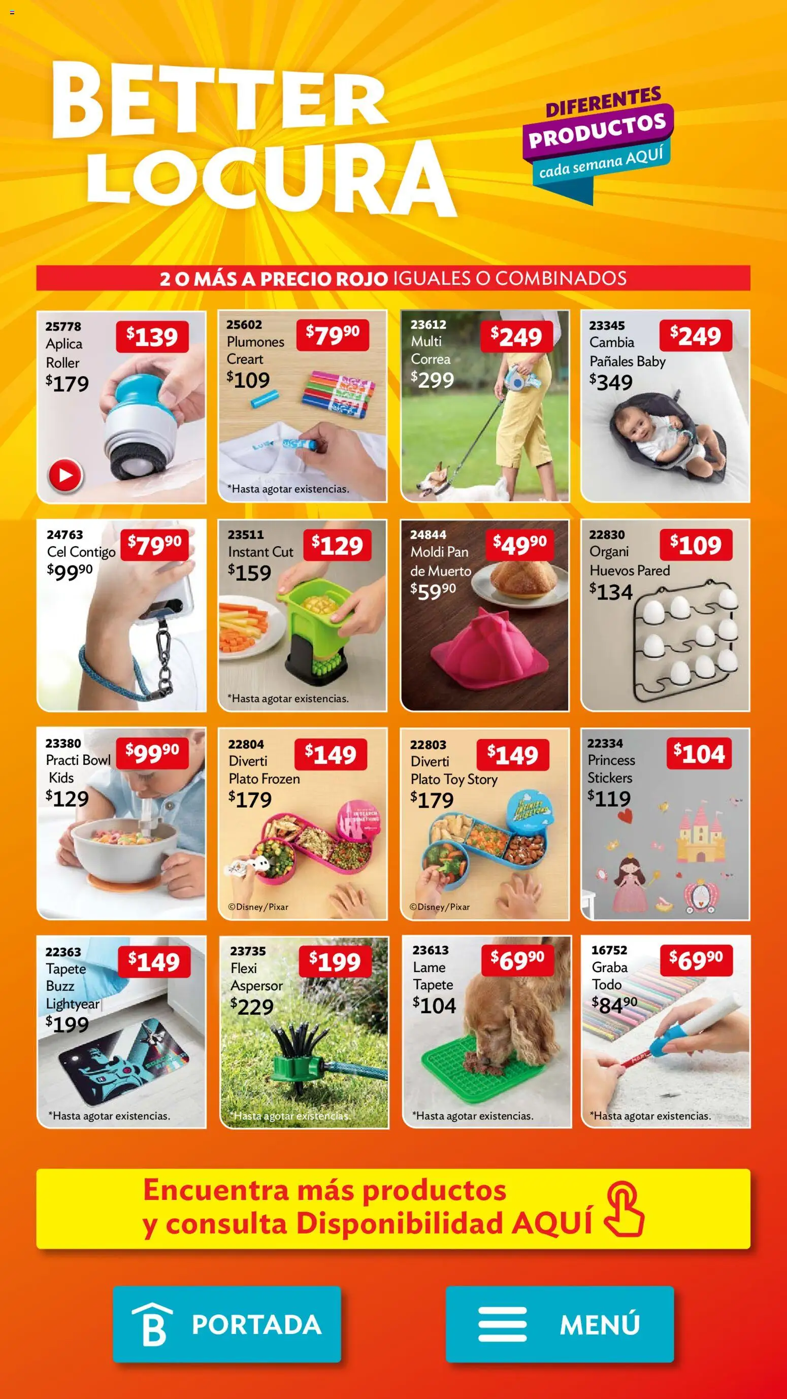 Nuevas ofertas de Betterware válidas en toda la República Mexicana desde el 01.12.2025. ¡Encuentra las mejores ofertas en Betterware campaña 12 2025! | Página: 119 | Productos: Huevos, Pañales, Bowl, Tapete