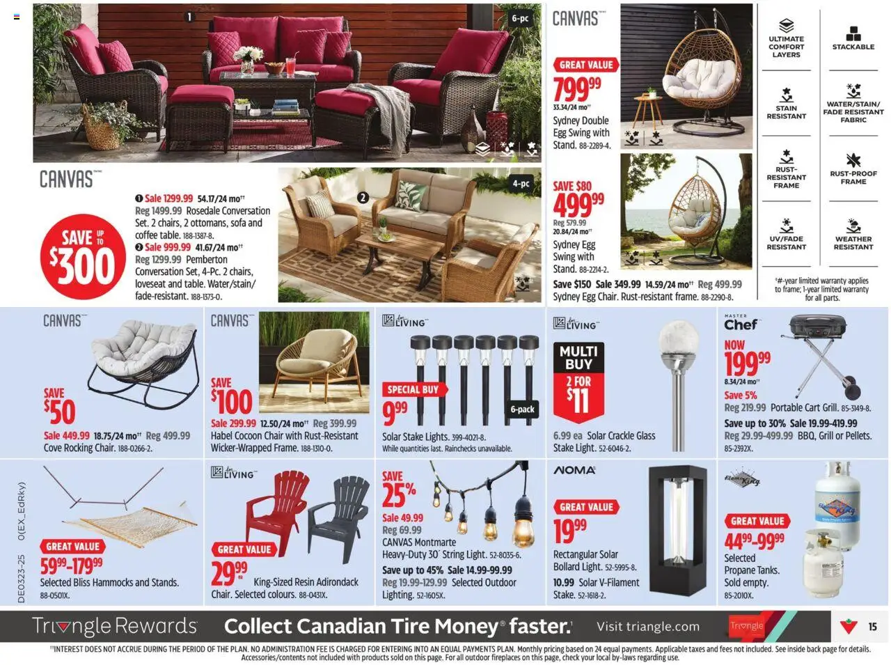 Canadian Tire flyer valid from 30.05.2025 | Page: 18 | Products: Grill, Sofa, Chair, Coffee
