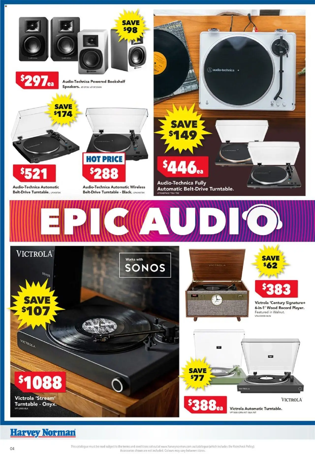 Harvey Norman catalogue - valid from 10.10.2025 | Page: 4 | Products: Bookshelf, Wood, Accessories, Audio