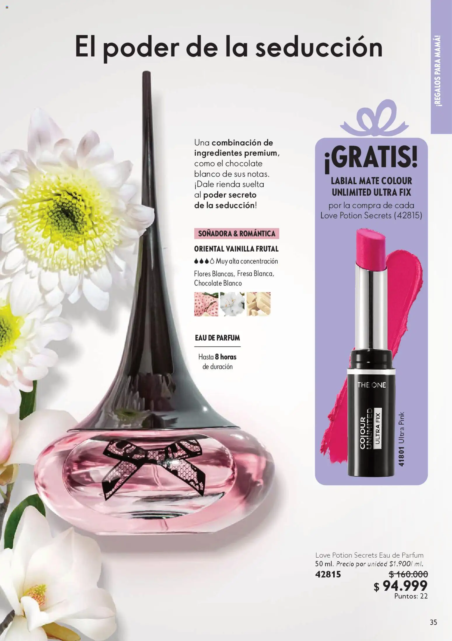 Oriflame revista - valida desde el 18.04.2026 | Página: 35 | Productos: Fresa, Suspensor, Combinación, Chocolate