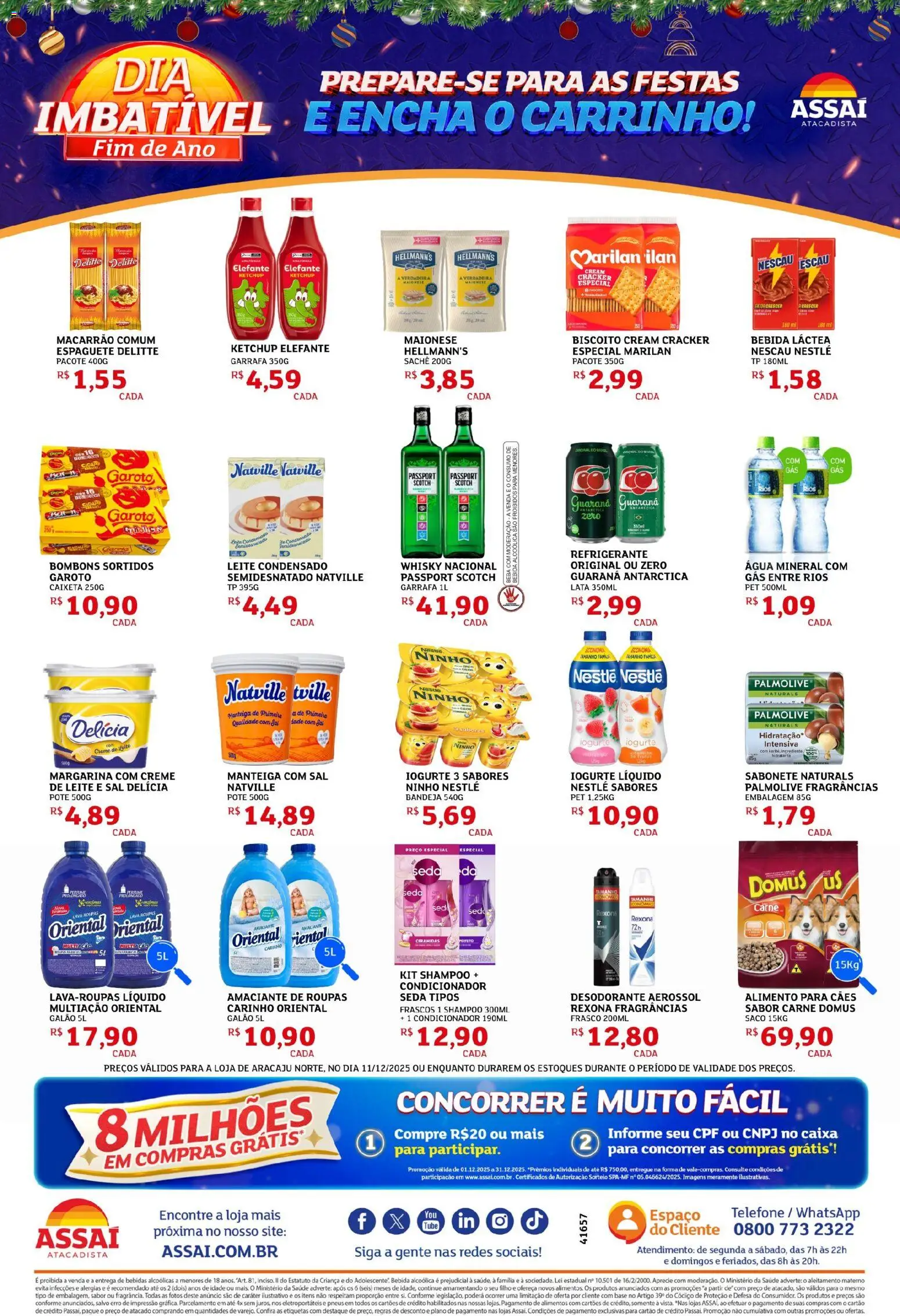 Assaí Atacadista Folheto - válido de 11.12.2025 | Página: 2 | Produtos: Whisky, Desodorante, Creme, Margarina