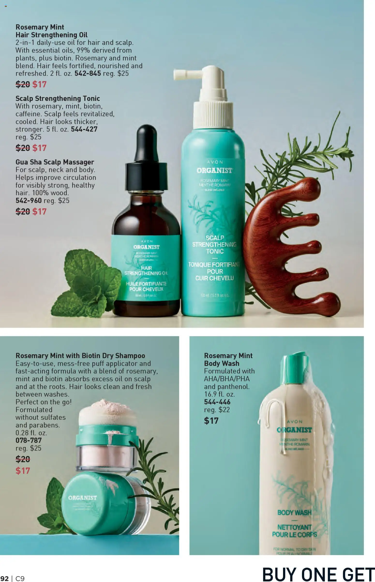 Avon Brochure - valid from 22.04.2026 | Page: 92 | Products: Biotin, Shampoo, Oil, Body Wash