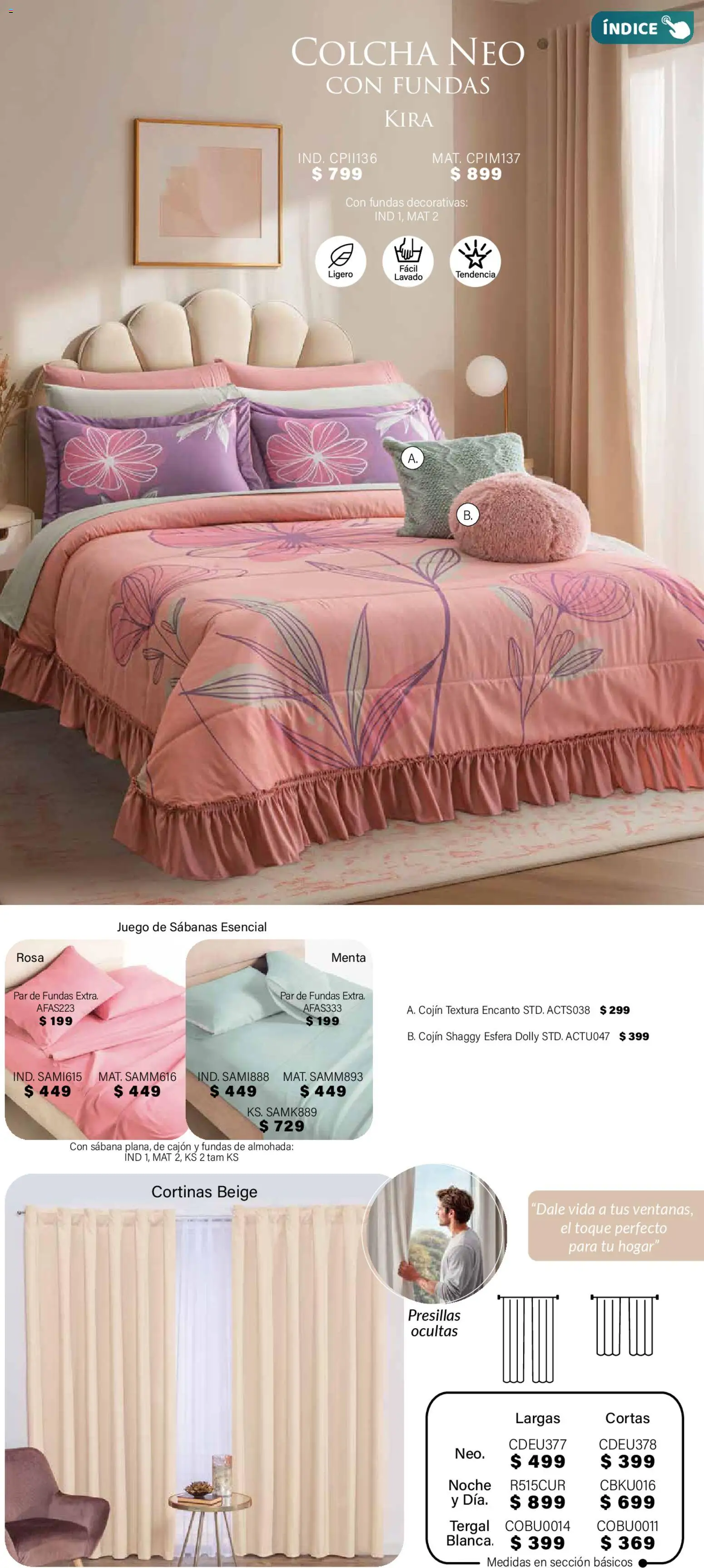 Nuevas ofertas de Colchas Concord válidas en toda la República Mexicana desde el 01.11.2025. ¡Encuentra las mejores ofertas en Colchas Concord Buen Fin! | Página: 92 | Productos: Juego, Almohada, Sabanas, Cortinas