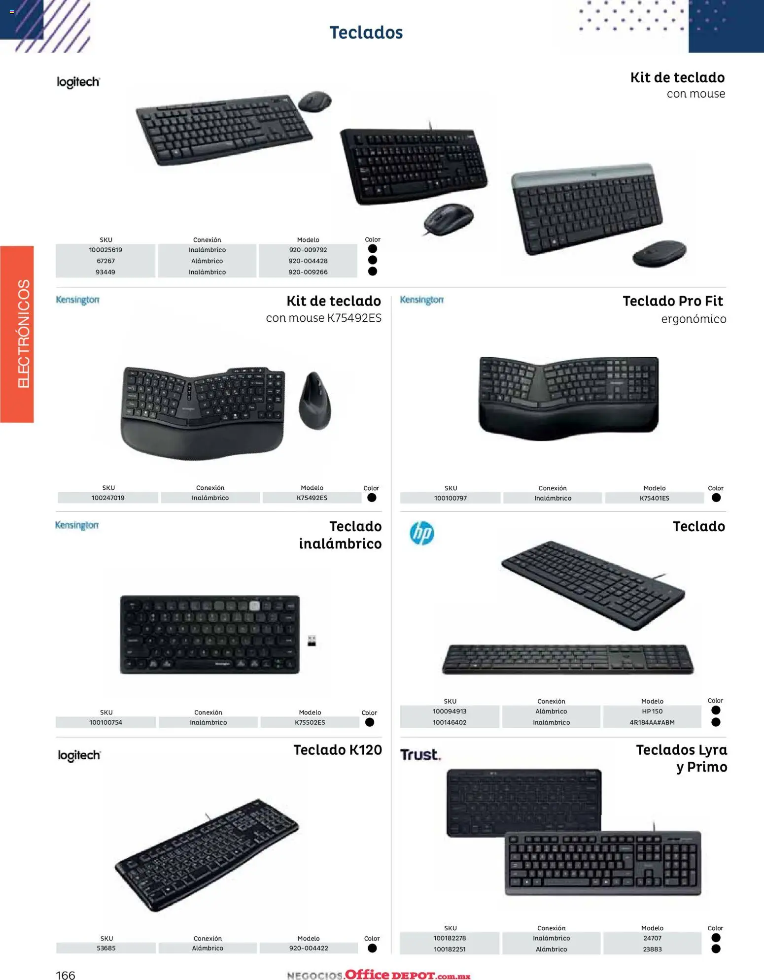 Nuevas ofertas de Office Depot válidas en toda la República Mexicana desde el 12.01.2026. ¡Encuentra las mejores ofertas en Office Depot catálogo 2026! | Página: 168 | Productos: Mouse, Teclado