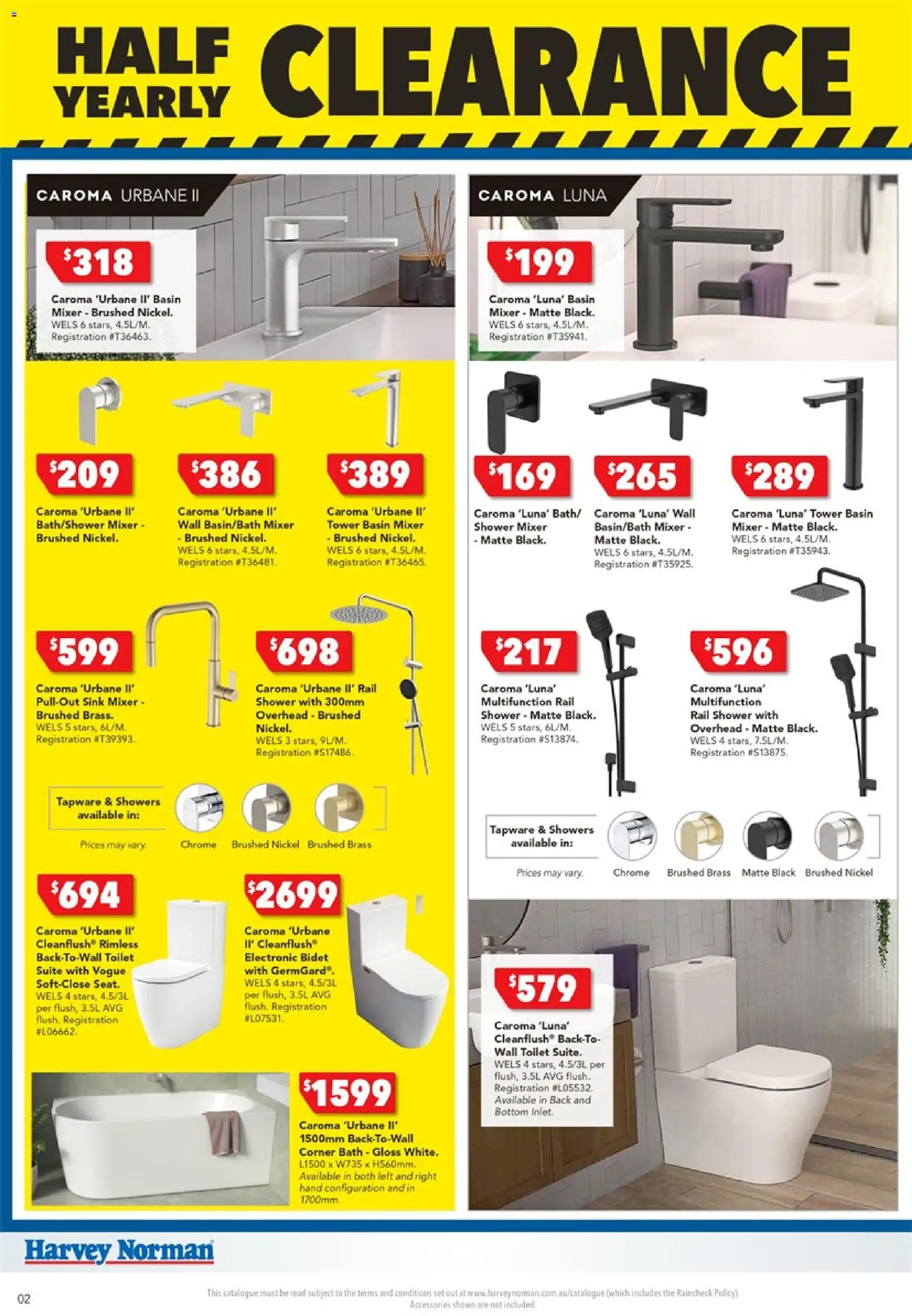 Harvey Norman catalogue - valid from 25.12.2025 | Page: 2 | Products: Toilet, Bath, Suite, Mixer