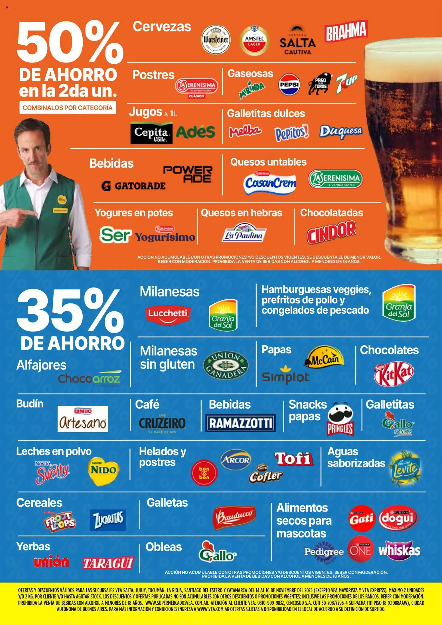 Vea - Oferta fin de semana │ válido desde el 20.11.2025 | Página: 5 | Productos: Pollo, Pescado, Polvo, Café