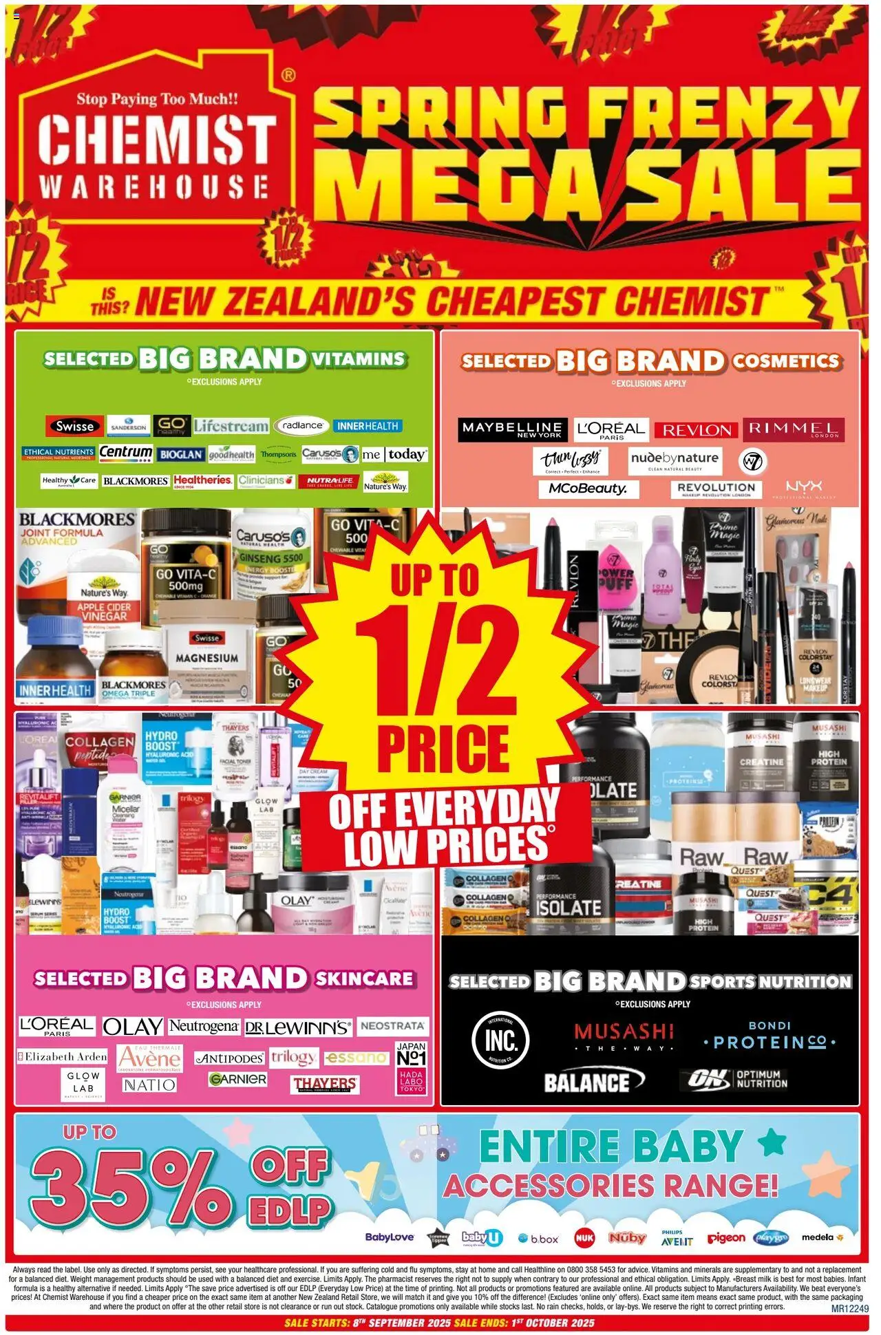 Chemist Warehouse catalogue from 08.09.2025 | Page: 1