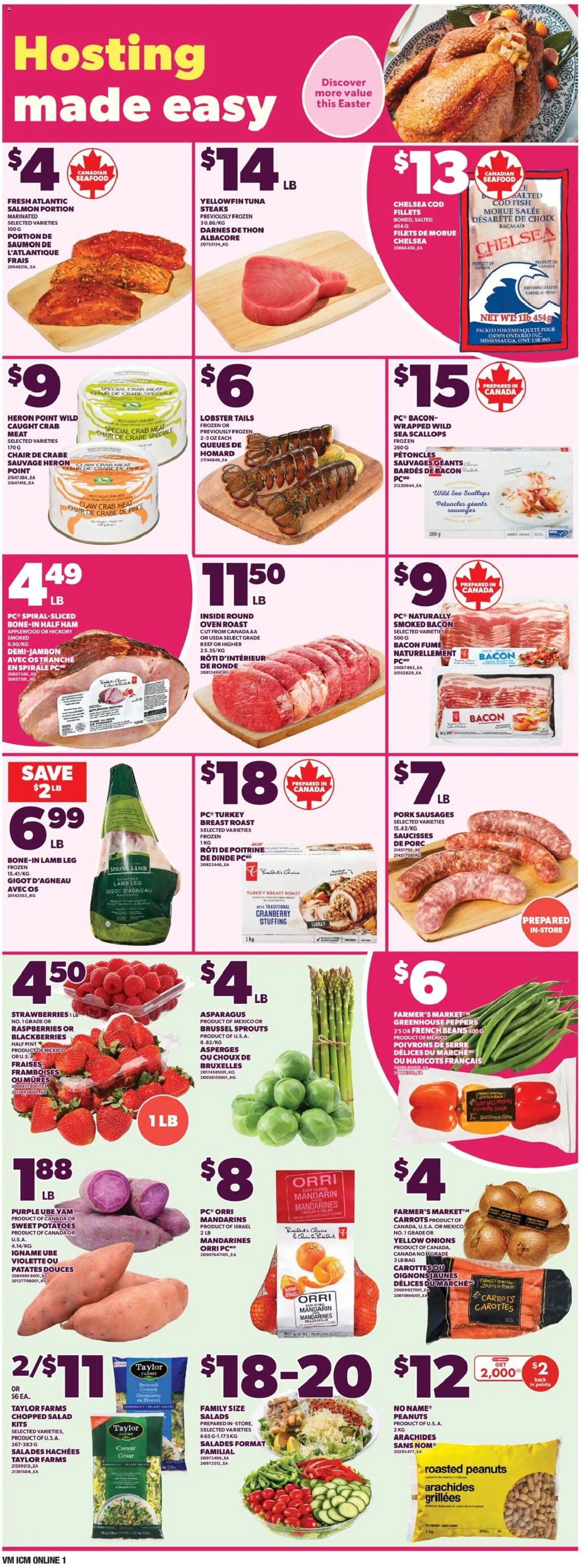 Valu Mart flyer valid from 26.03.2026 | Page: 3 | Products: Beef, Salad, Potatoes, Chair