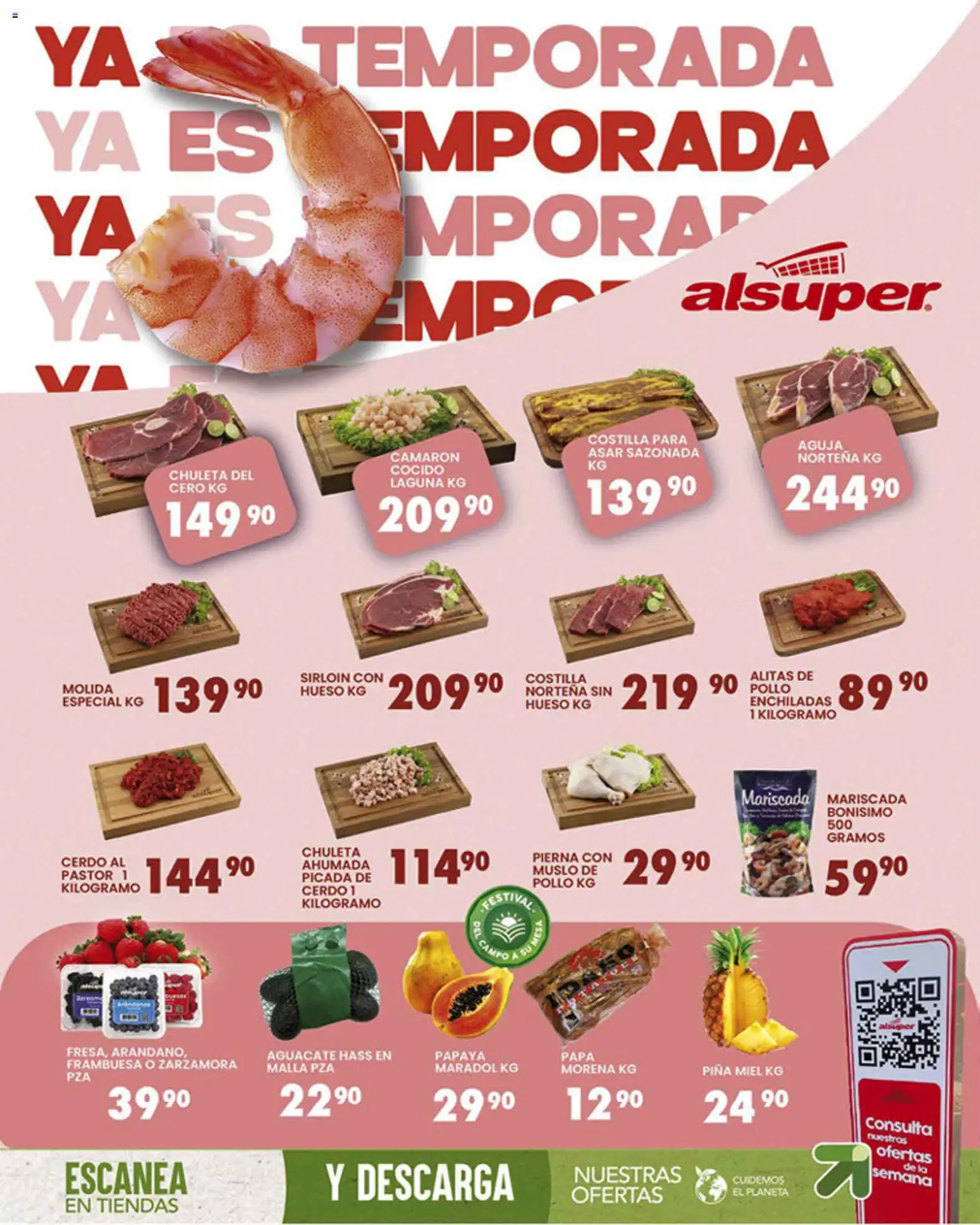 Nuevas ofertas de Alsuper válidas en toda la República Mexicana desde el 03.04.2026. ¡Encuentra las mejores ofertas en Alsuper folleto Zacatecas! | Página: 8 | Productos: Pollo, Papa, Aguacate, Malla
