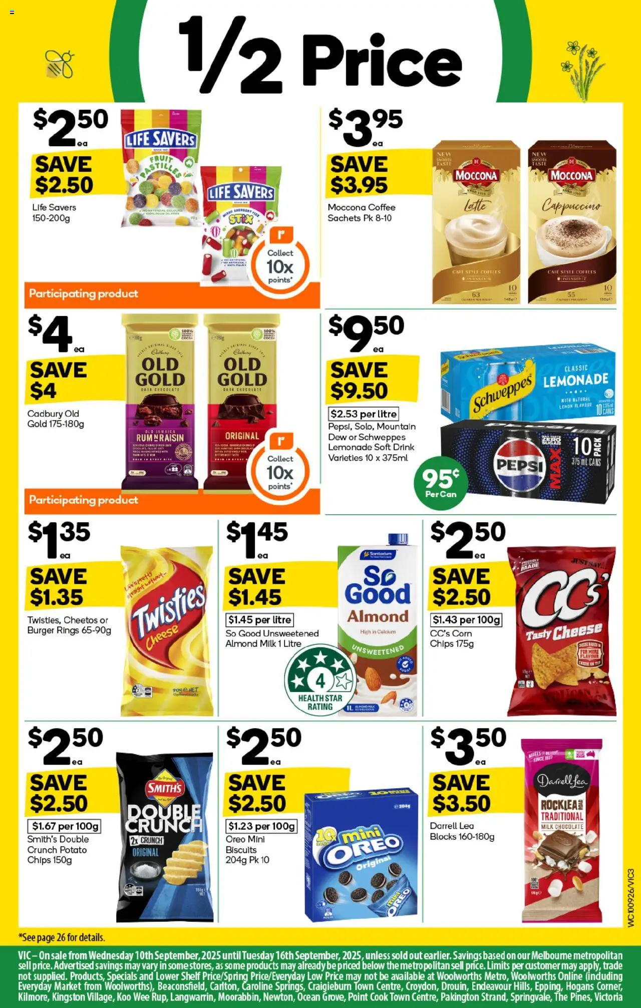 Woolworths catalogue - valid from 10.09.2025 | Page: 3 | Products: Shelf, Cheese, Coffee, Chips