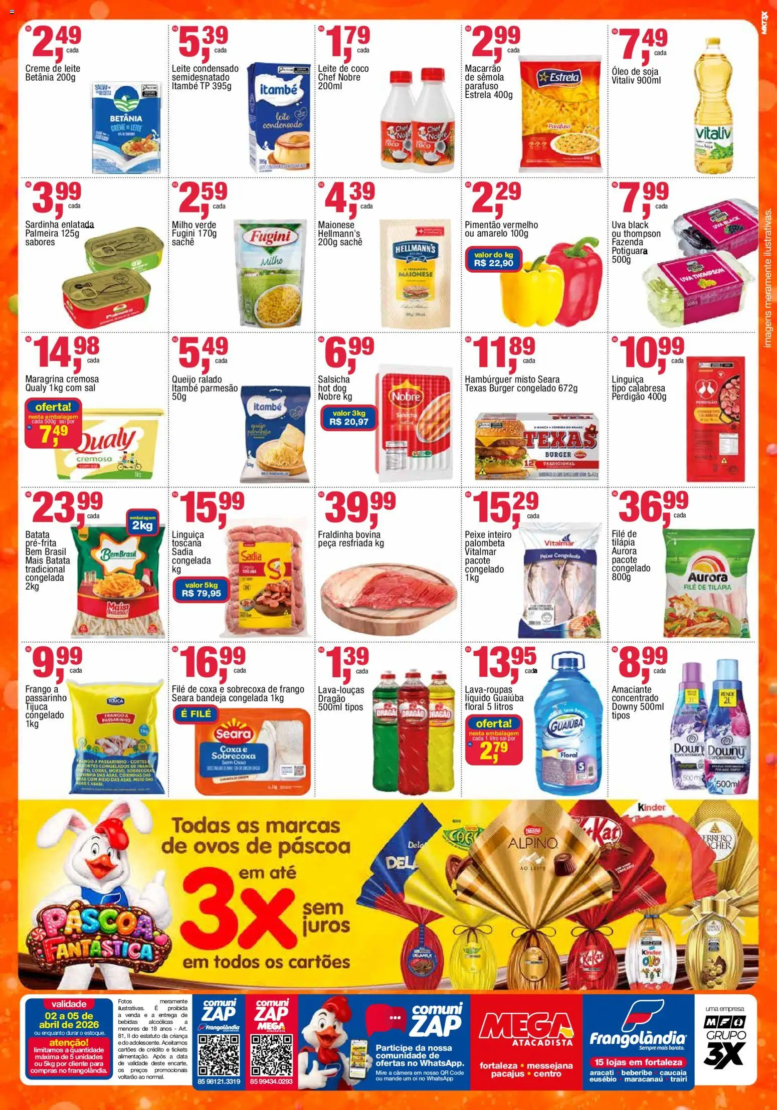 Frangolândia Folheto - válido de 02.04.2026 | Página: 2 | Produtos: Queijo, Ovos, Maionese, Leite de coco