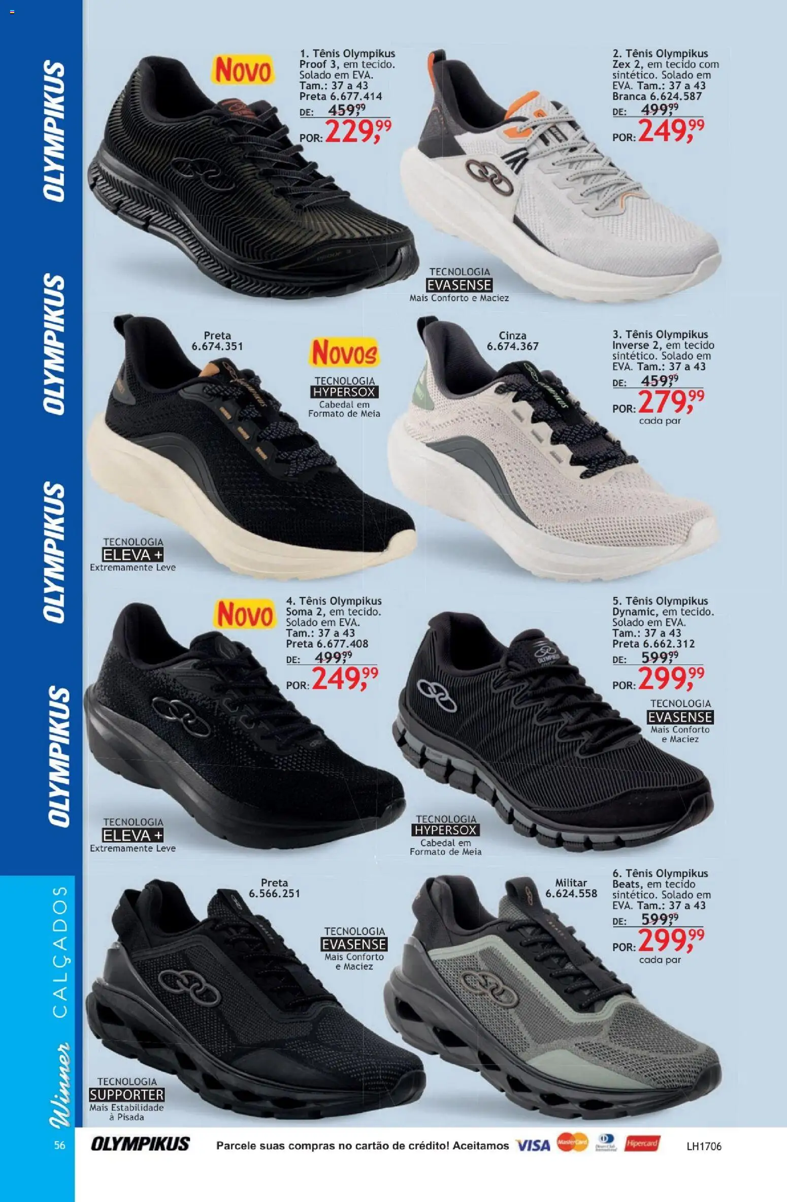 Quatro Estações Folheto - válido de 01.04.2026 | Página: 56 | Produtos: Tecido, Tênis