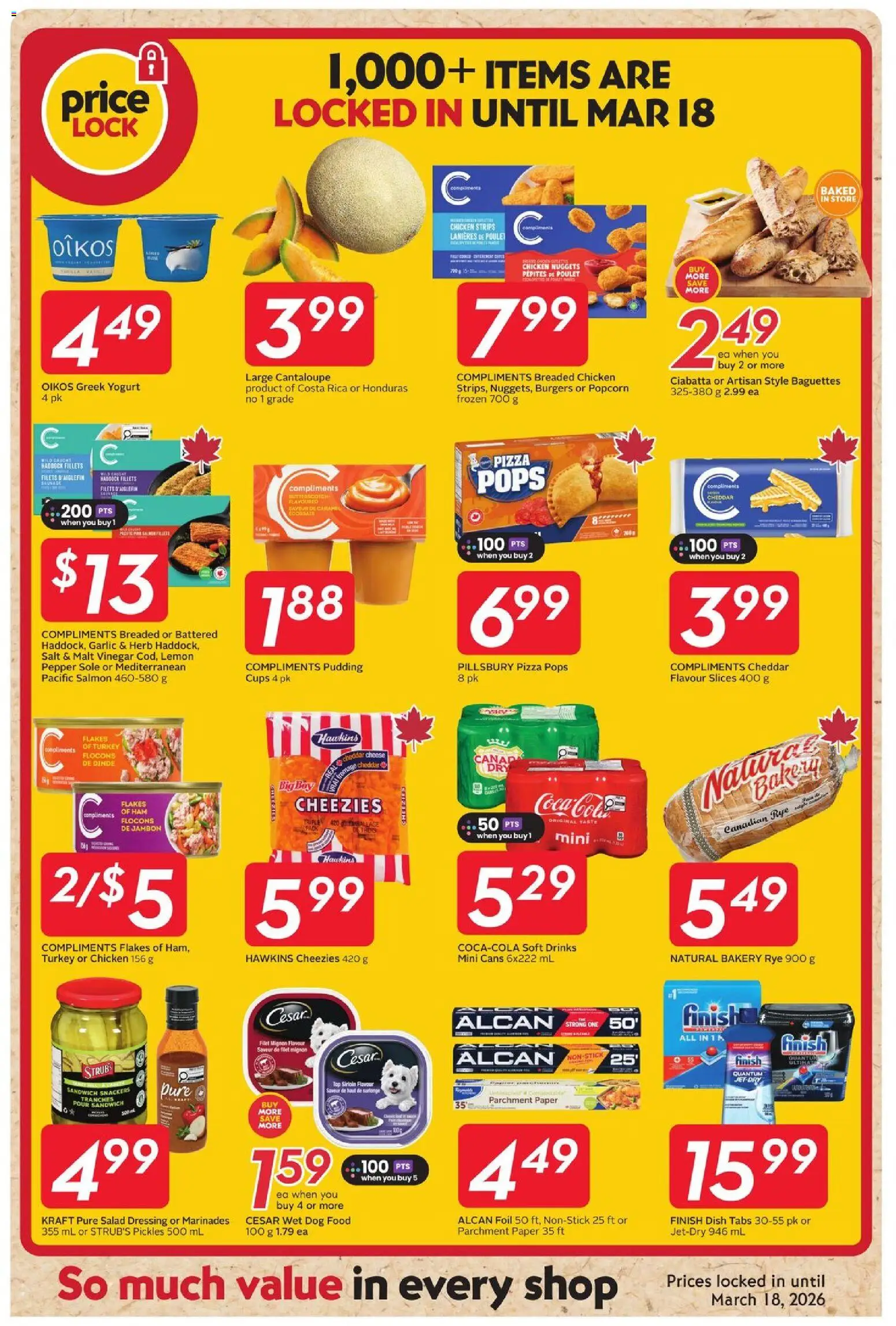 Safeway flyer valid from 12.02.2026 | Page: 16 | Products: Salad, Bakery, Yogurt, Chicken