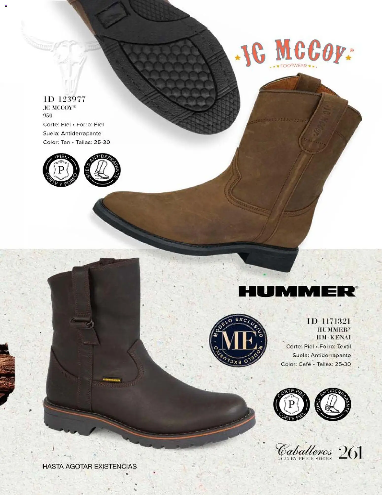 Nuevas ofertas de Price Shoes válidas en toda la República Mexicana desde el 26.11.2025. ¡Encuentra las mejores ofertas en Price Shoes catálogo Caballeros! | Página: 261 | Productos: Café