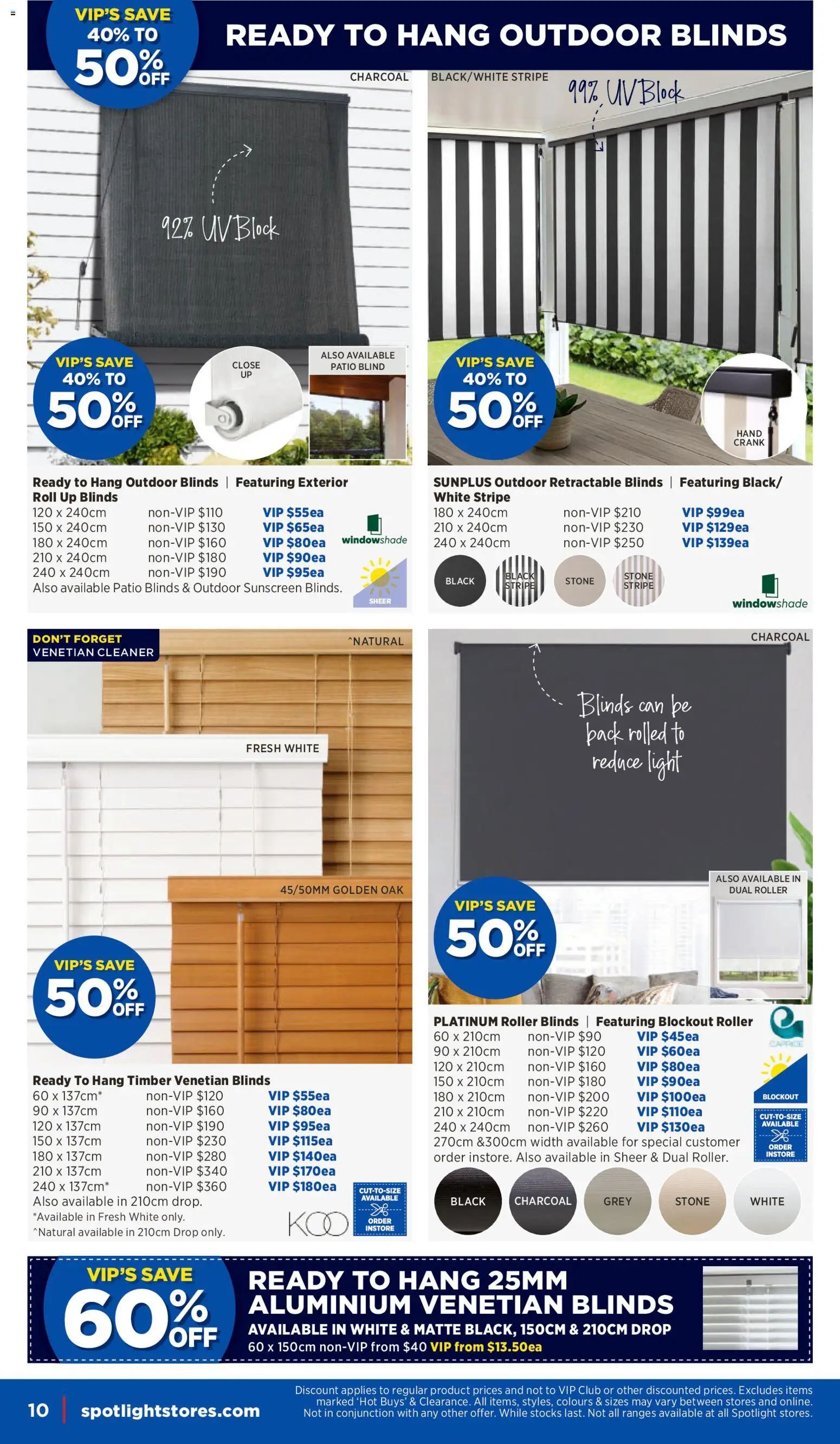 Spotlight catalogue - valid from 21.01.2026 | Page: 10 | Products: Blinds, Light, Cleaner, Sunscreen