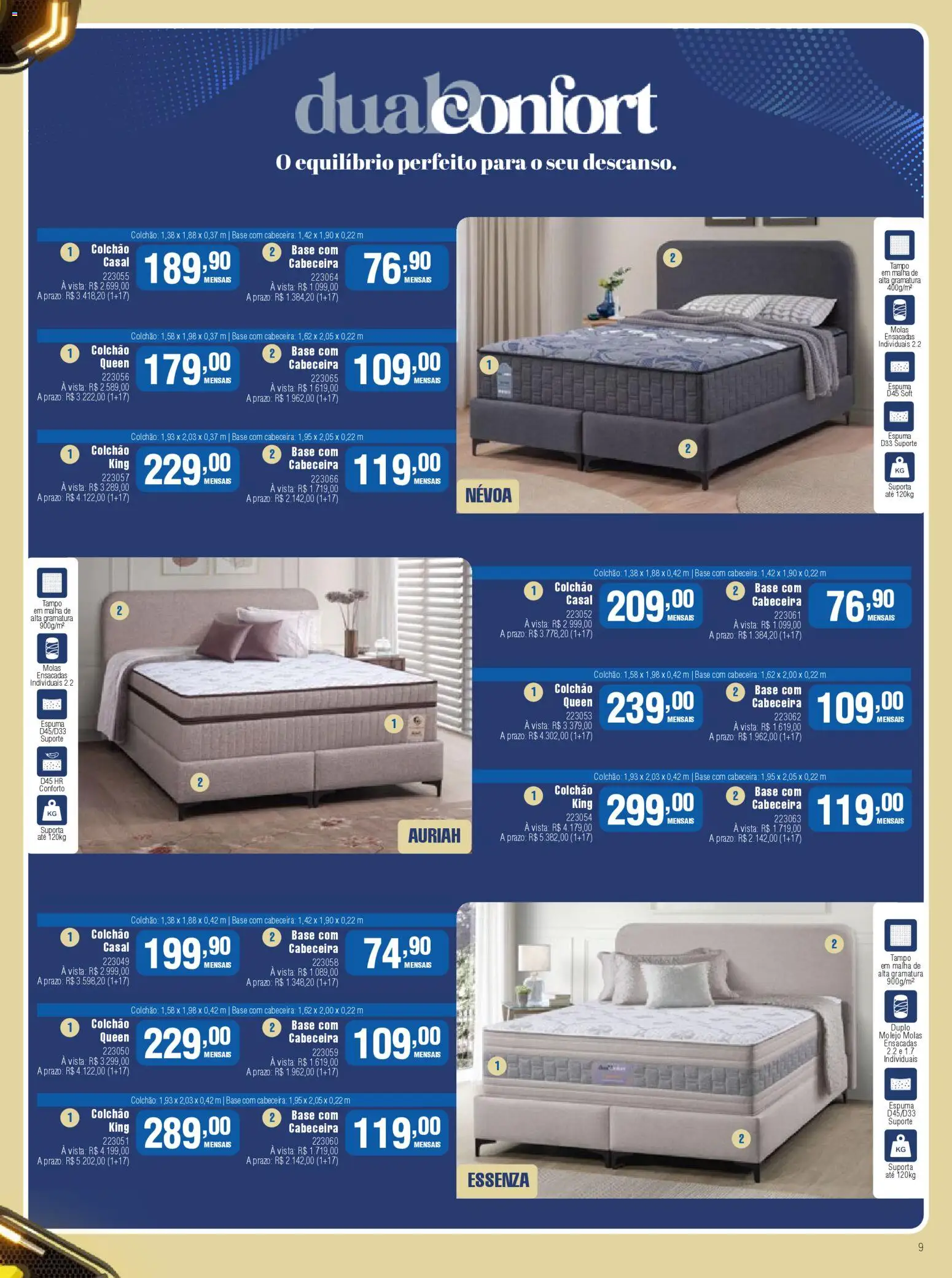 Berlanda Folheto - válido de 01.11.2025 | Página: 9 | Produtos: Colchão, Base