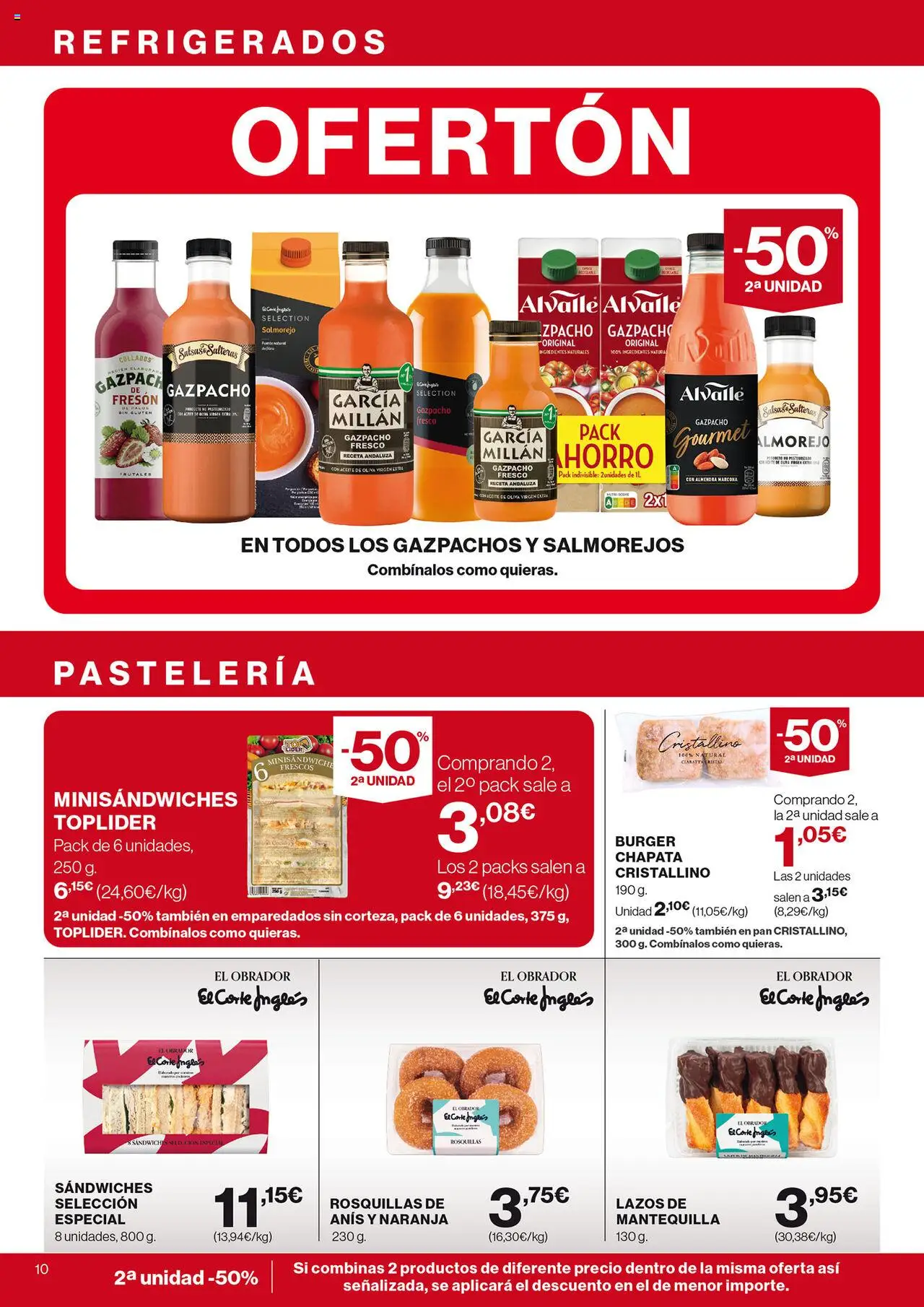 Nuevas ofertas de El Corte Inglés válidas en toda la República Mexicana desde el 28.08.2025. ¡Encuentra las mejores ofertas en El Corte Inglés - Catálogo Nuestros Mejores Precios! | Página: 10 | Productos: Aceite de oliva, Aceite, Pan, Almendra
