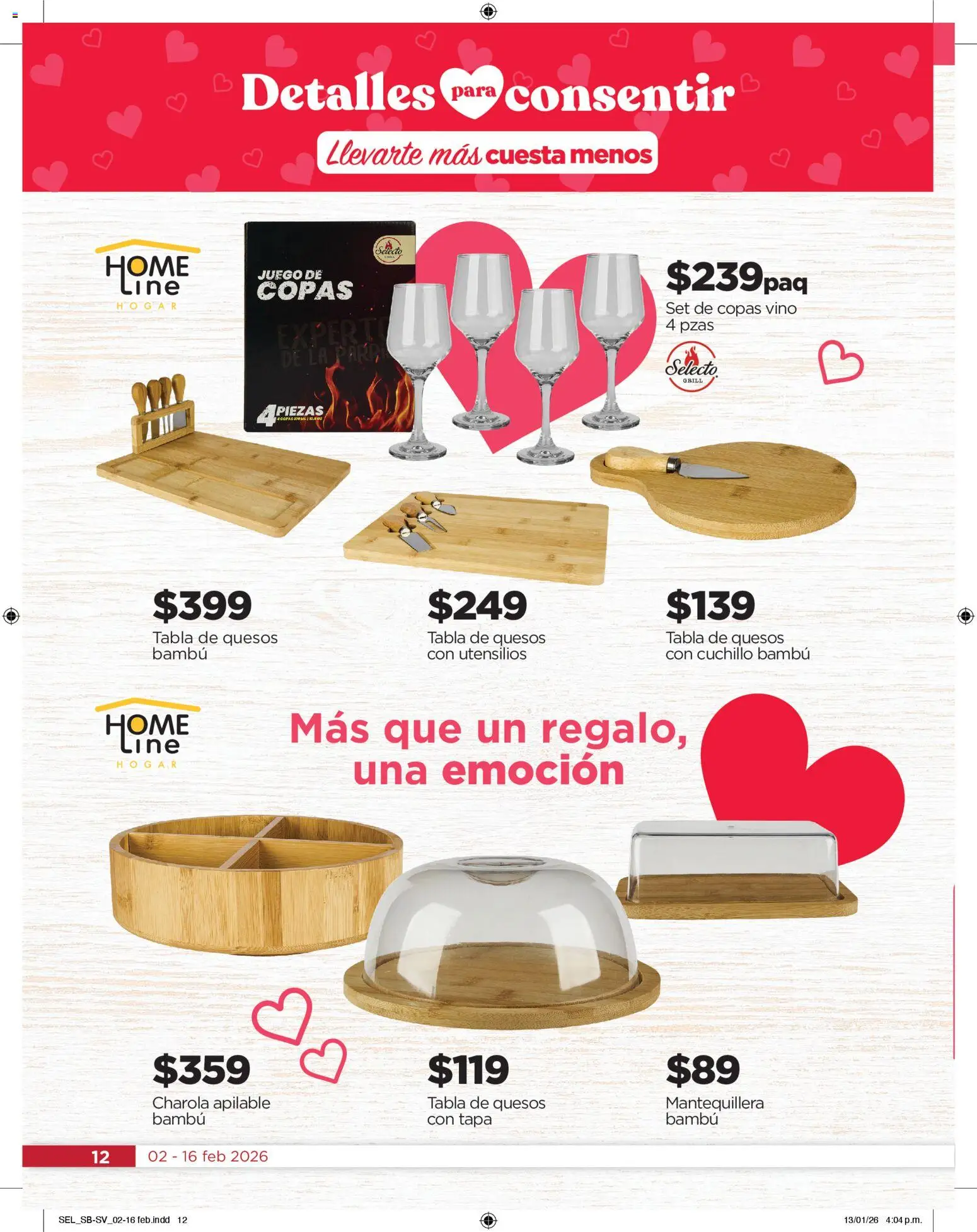 Nuevas ofertas de Chedraui válidas en toda la República Mexicana desde el 02.02.2026. ¡Encuentra las mejores ofertas en Chedraui folleto Llevarte más cuesta menos! | Página: 12