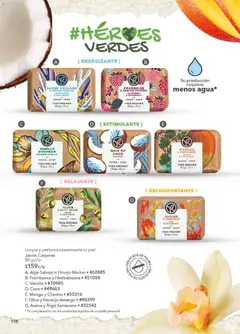 Vista previa de Yves Rocher campaña 17 2025, nuevo folleto de la tienda, válido en México a partir del 09.12.2025 | Página: 120 | Productos: Avena, Hinojo, Mango, Jabón