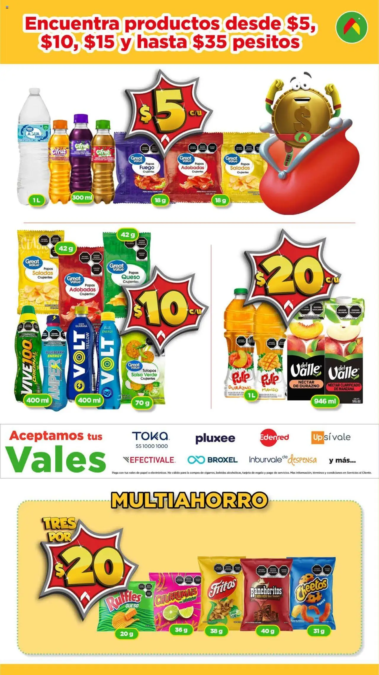 Nuevas ofertas de Bodega Aurrerá válidas en toda la República Mexicana desde el 14.10.2025. ¡Encuentra las mejores ofertas en Bodega Aurrerá - Folleto Morralla! | Página: 8 | Productos: Durazno, Manzana, Mango, Despensa