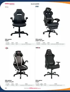 Vista previa de Office Depot catálogo 2025, nuevo folleto de la tienda, válido en México a partir del 09.01.2025 | Página: 282 | Productos: Silla, Silla gamer