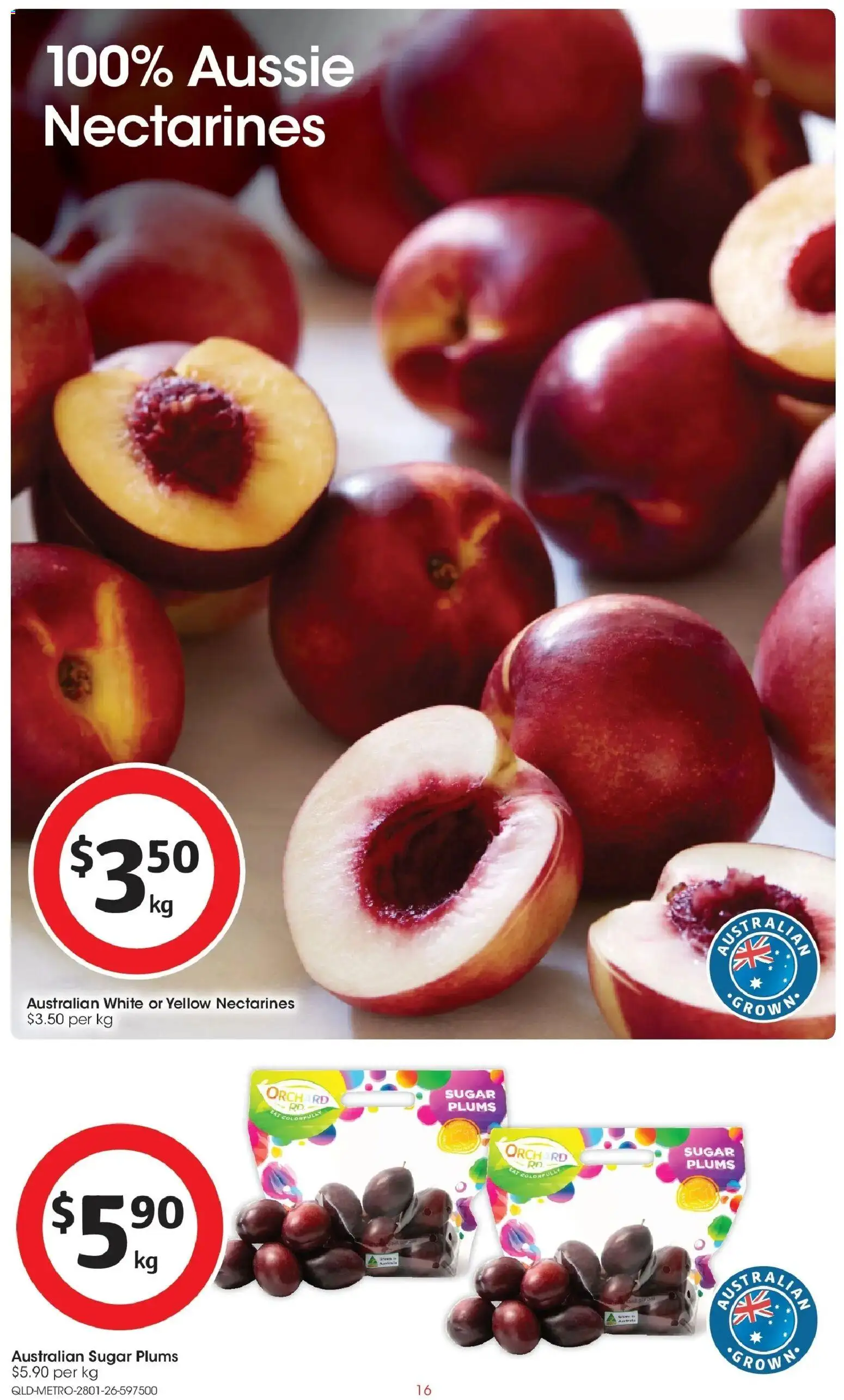 Coles catalogue - valid from 25.01.2026 | Page: 16 | Products: Sugar, Plums