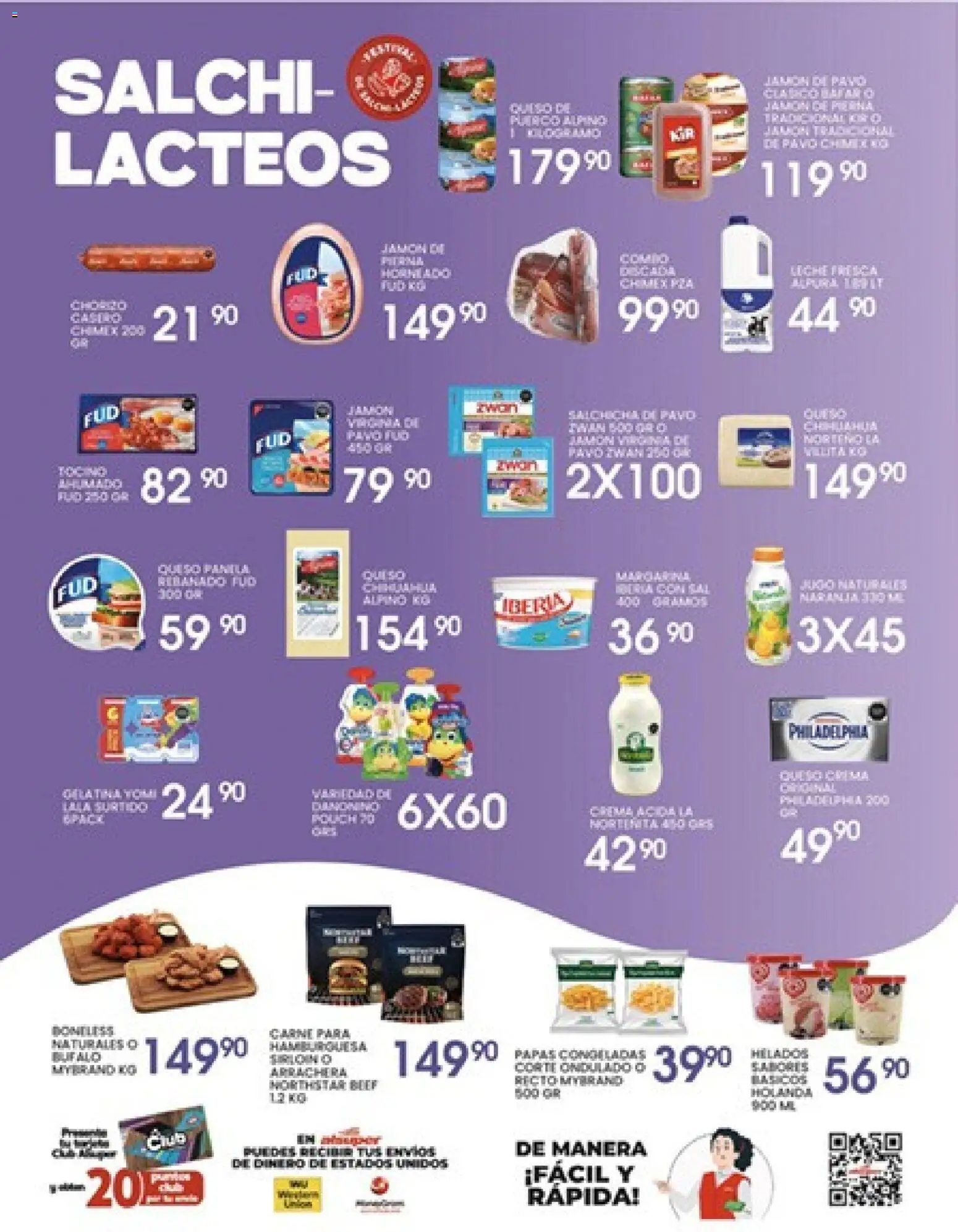Nuevas ofertas de Alsuper válidas en toda la República Mexicana desde el 14.04.2026. ¡Encuentra las mejores ofertas en Alsuper folleto Saltillo! | Página: 3 | Productos: Tocino, Sal, Queso, Jamón