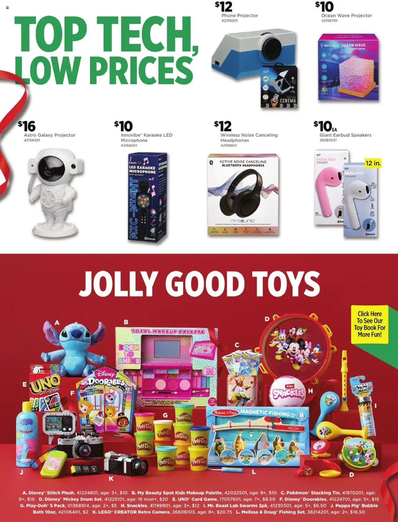 Dollar General Gift Guide - valid from 19.10.2025 | Page: 6 | Products: Bath, Headphones, Microphone, Speaker