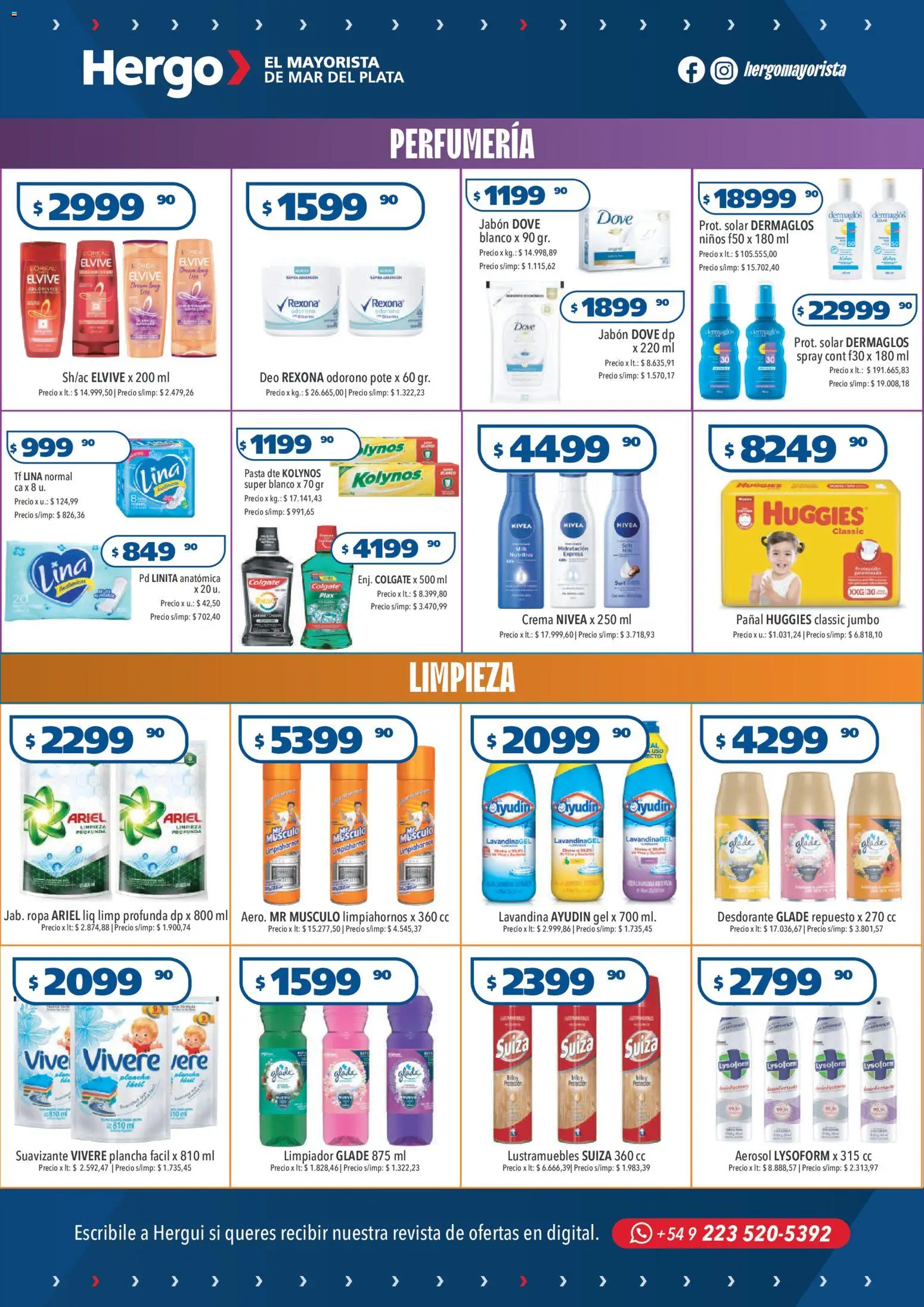 Hergo catálogo │ válido desde el 26.11.2025 | Página: 4 | Productos: Lavandina, Jabón, Pasta, Limpiador