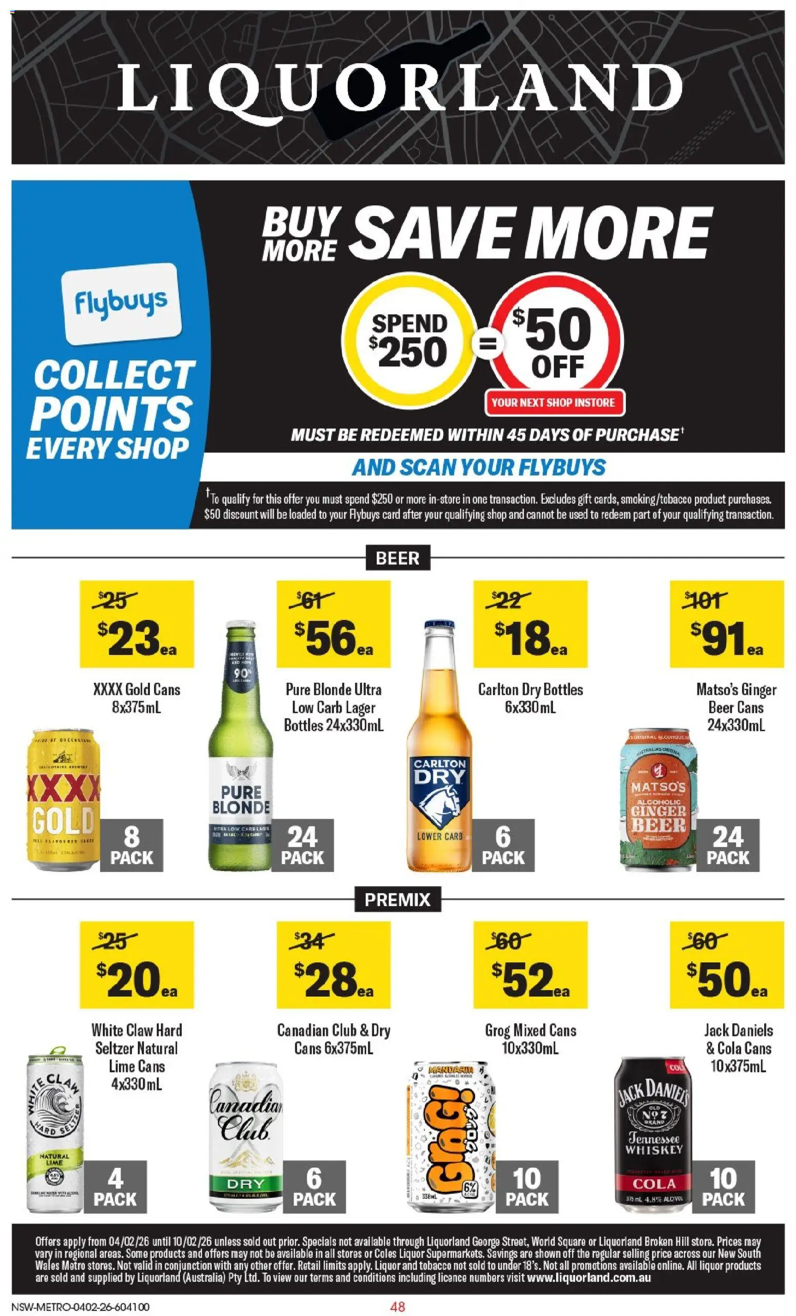 Coles catalogue - valid from 04.02.2026 | Page: 48 | Products: Ginger, Beer, Whiskey, Lime