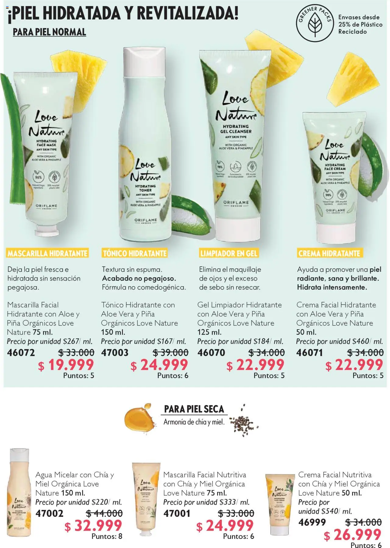 Oriflame revista - valida desde el 04.10.2025 | Página: 88 | Productos: Agua micelar, Piña, Crema, Limpiador
