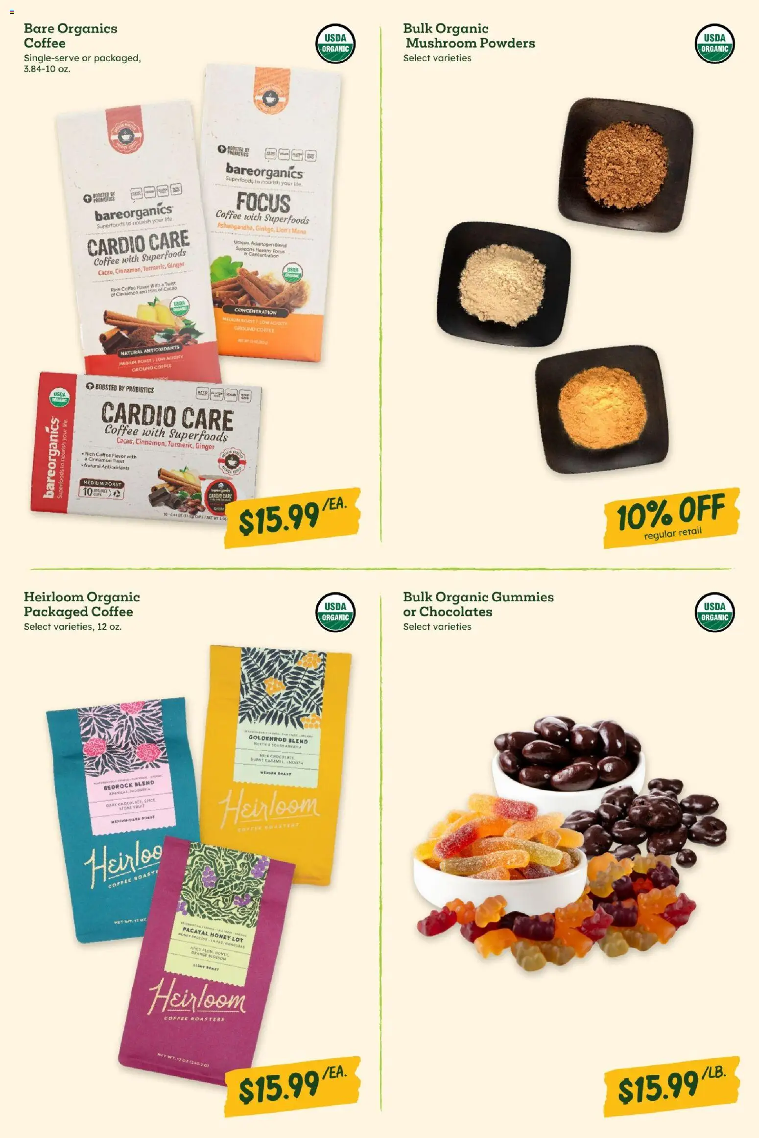 Sprouts Monthly Ad - valid from 31.12.2025 | Page: 8 | Products: Probiotics, Ginger, Milk, Coffee