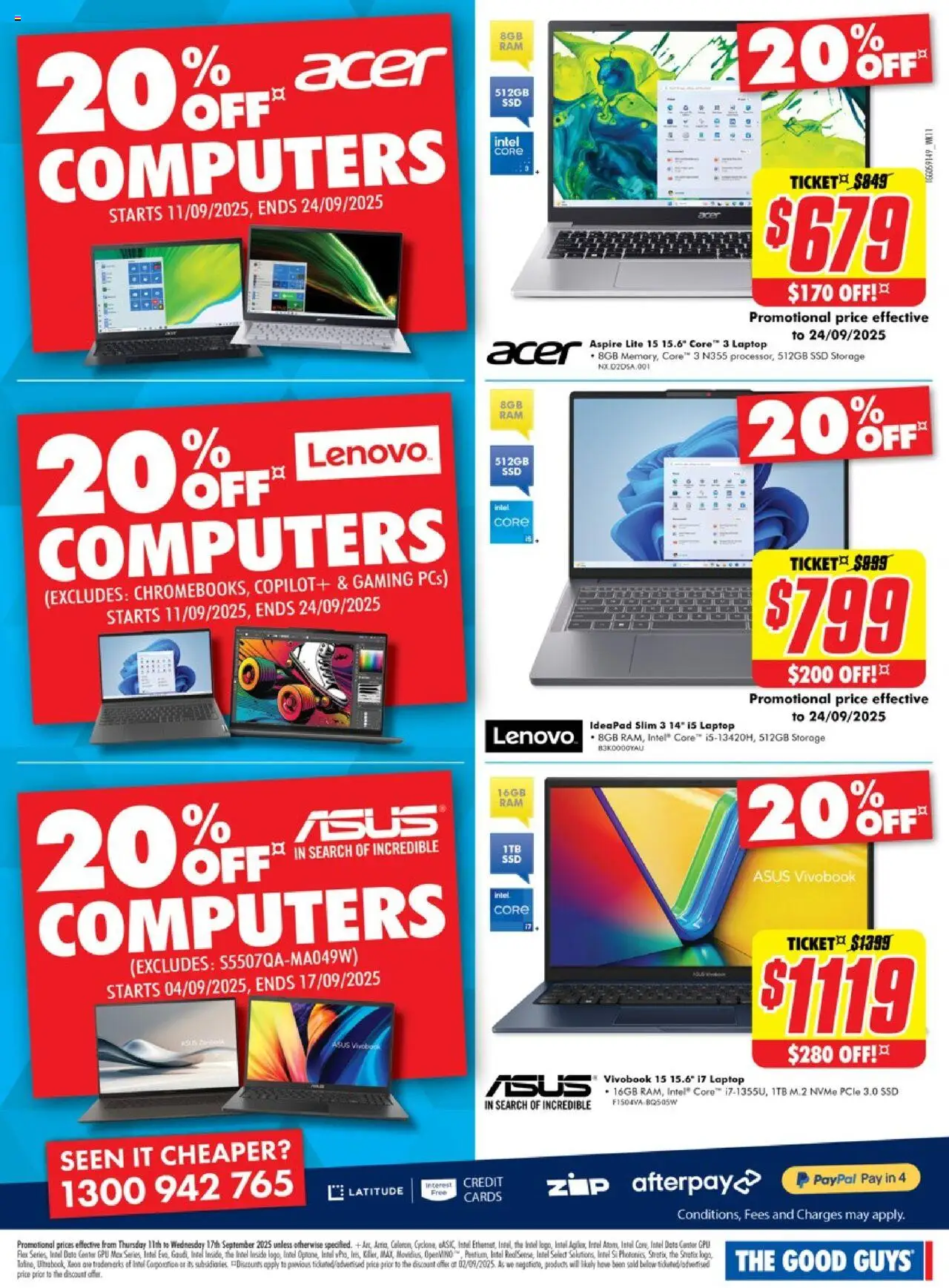 The Good Guys catalogue - valid from 10.09.2025 | Page: 15 | Products: Laptop