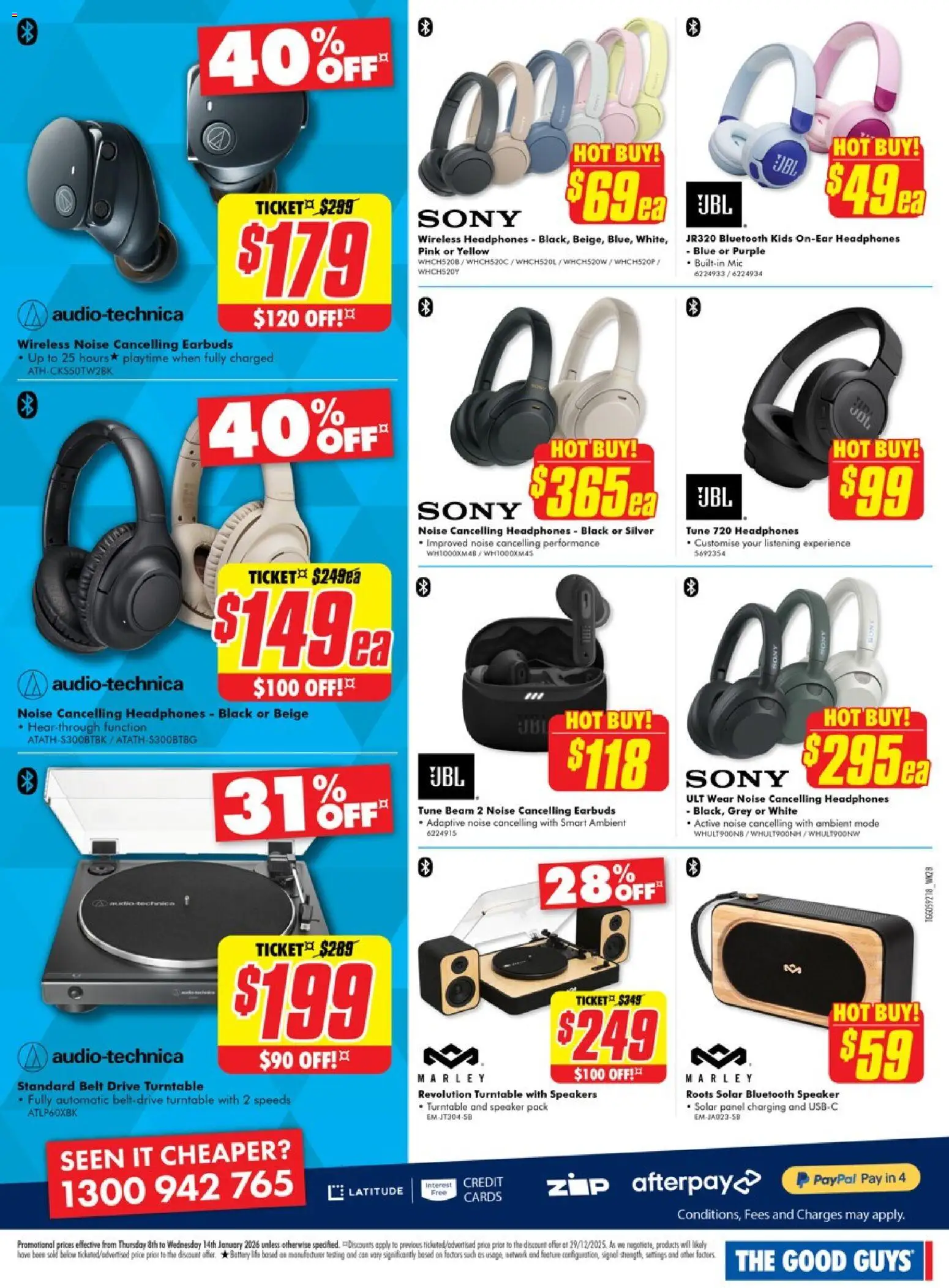 The Good Guys catalogue - valid from 07.01.2026 | Page: 5 | Products: Bluetooth speaker, Belt, Headphones, Speaker