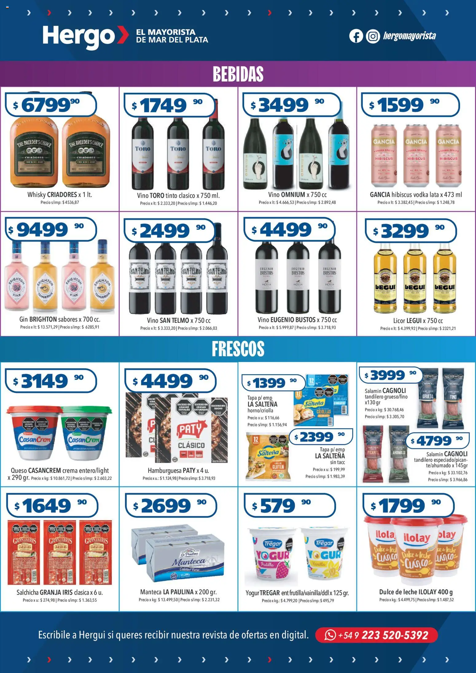 Hergo catálogo │ válido desde el 26.11.2025 | Página: 3 | Productos: Vodka, Manteca, Yogur, Vino