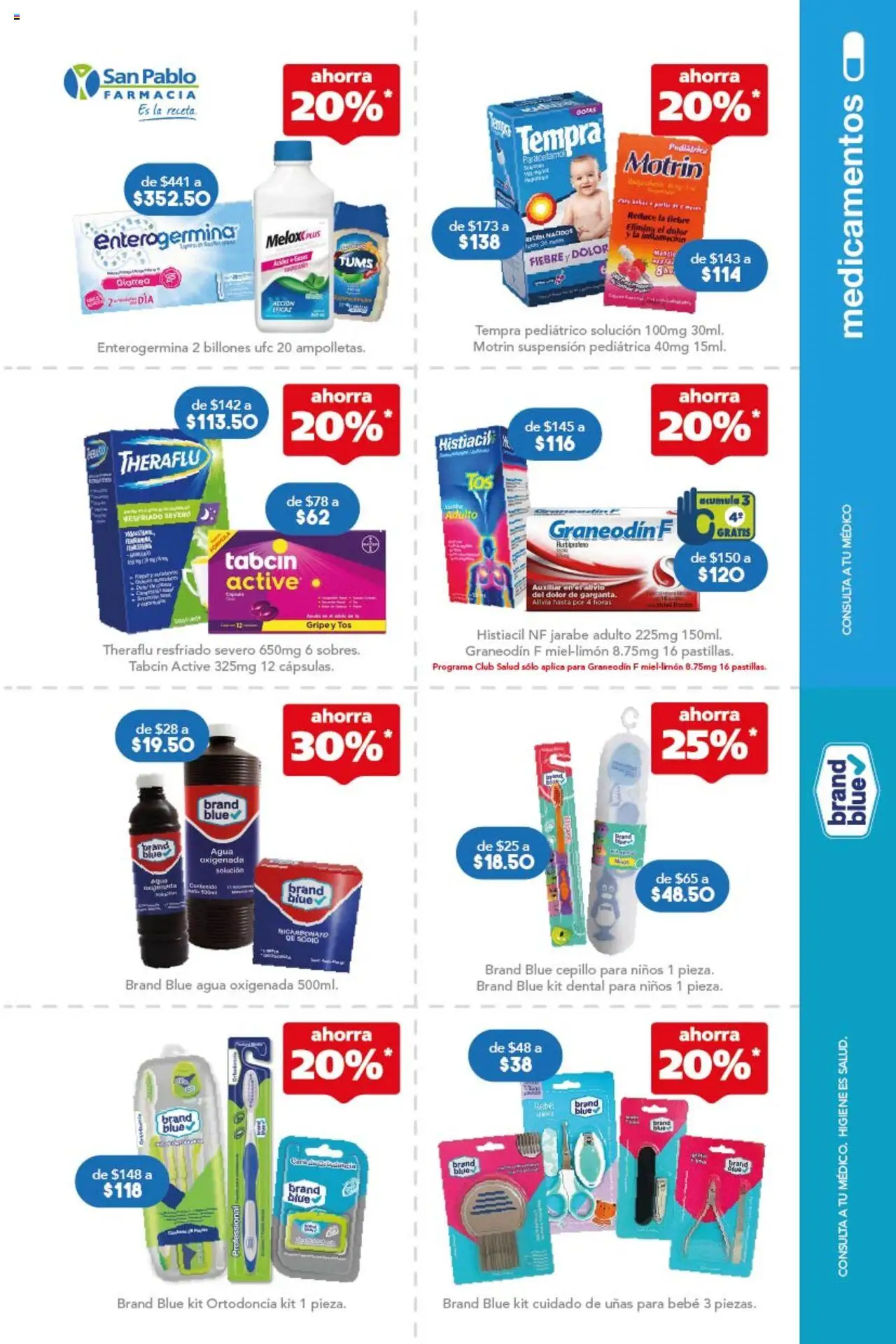 Nuevas ofertas de Farmacia San Pablo válidas en toda la República Mexicana desde el 10.08.2025. ¡Encuentra las mejores ofertas en Farmacia San Pablo catálogo! | Página: 5 | Productos: Agua oxigenada, Cepillo, Agua
