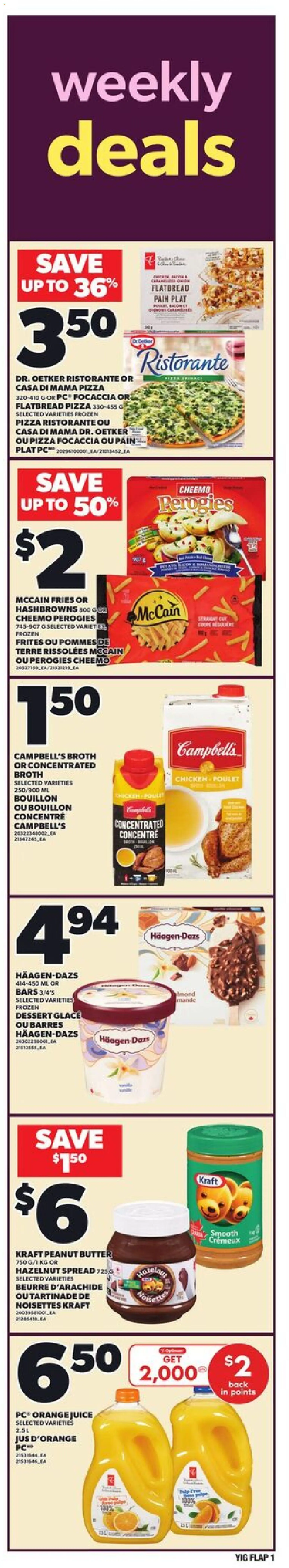 Independent Grocer flyer valid from 04.12.2025 | Page: 1 | Products: PC, Butter, Pizza, Chicken