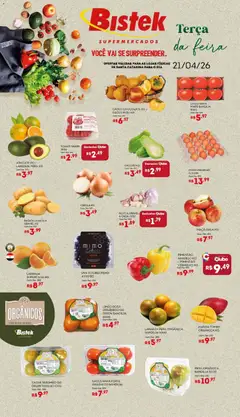 Bistek Supermercados ofertas Hortifruti - Pré-Visualização do folheto da loja Bistek Supermercados, válido de 21.04.2026