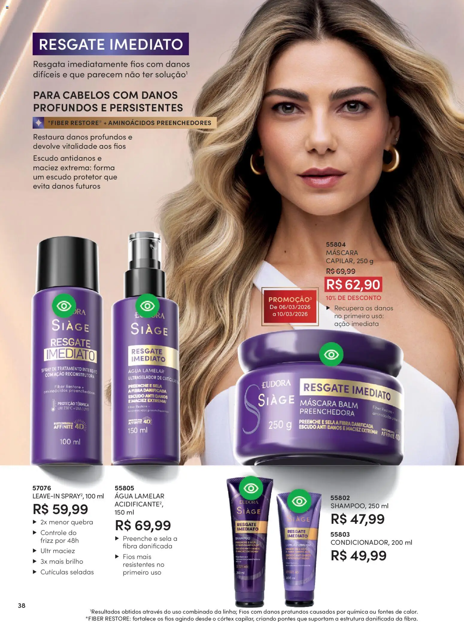 Eudora Folheto - válido de 19.02.2026 | Página: 24 | Produtos: Shampoo, Condicionador